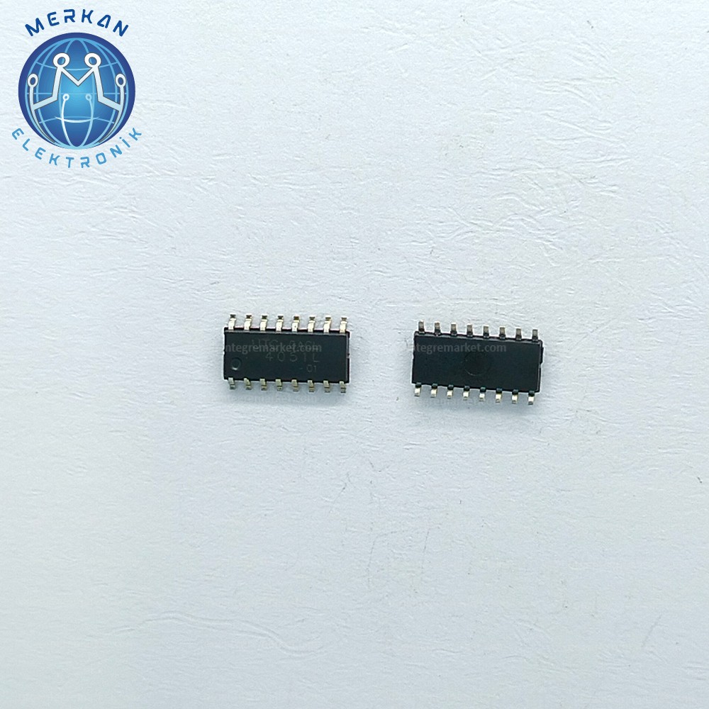 UTC4051 (SOP-16-SMD) ORİJİNAL OTO BEYİN TAMİR ENTEGRELERİ MERKAN ELEKTRONİK