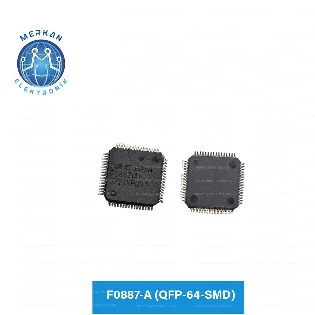 F0887-A (QFP-64-SMD) ORİJİNAL OTO BEYİN TAMİR ENTEGRELERİ MERKAN ELEKTRONİK