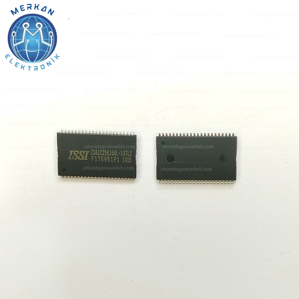 IS61C25616AL-10TLI (TSOP-44-SMD)ORİJİNAL OTO BEYİN TAMİR ENTEGRELERİ MERKAN ELEKTRONİK