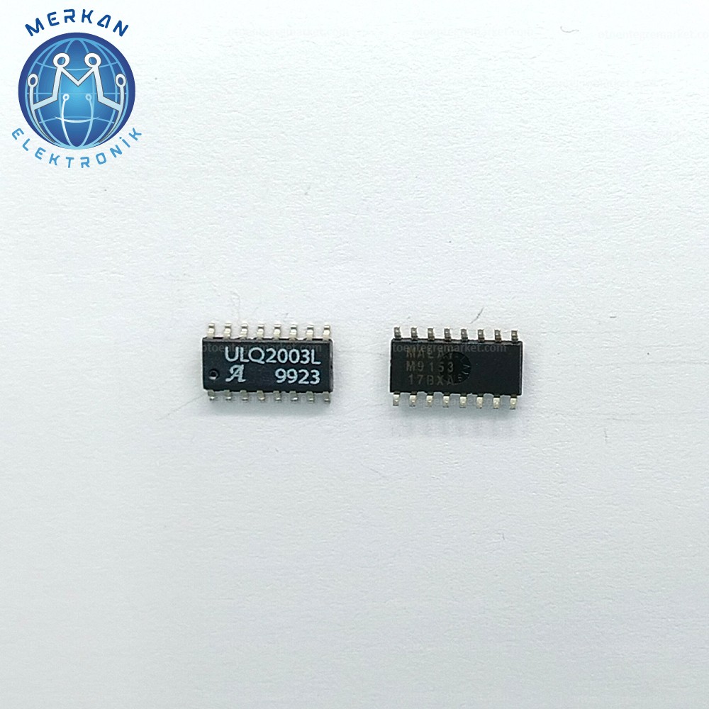 ULQ2003L (SOIC-16-SMD) ORİJİNAL OTO BEYİN TAMİR ENTEGRELERİ MERKAN ELEKTRONİK