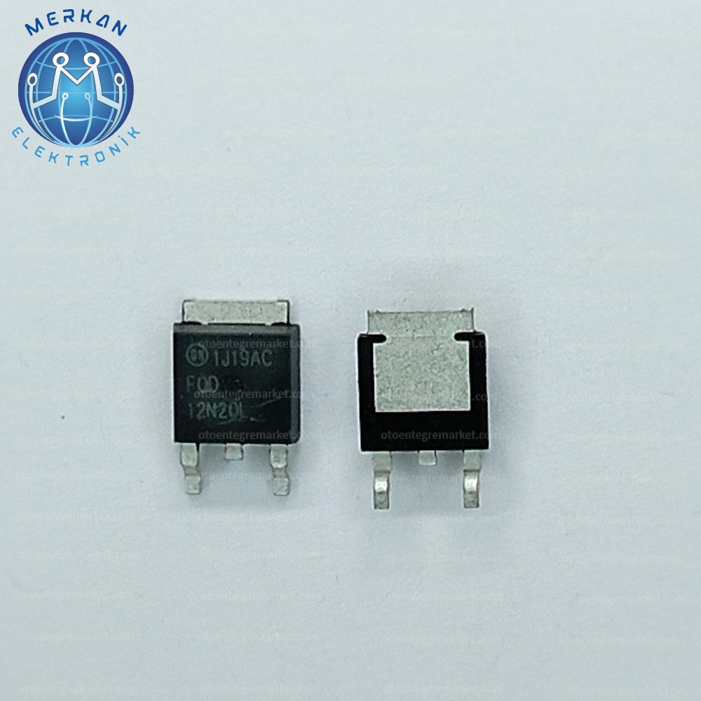 FQD12N20L-12N20L-12N20 (TO-252-SMD) ORİJİNAL OTO BEYİN TAMİR ENTEGRELERİ MERKAN ELEKTRONİK