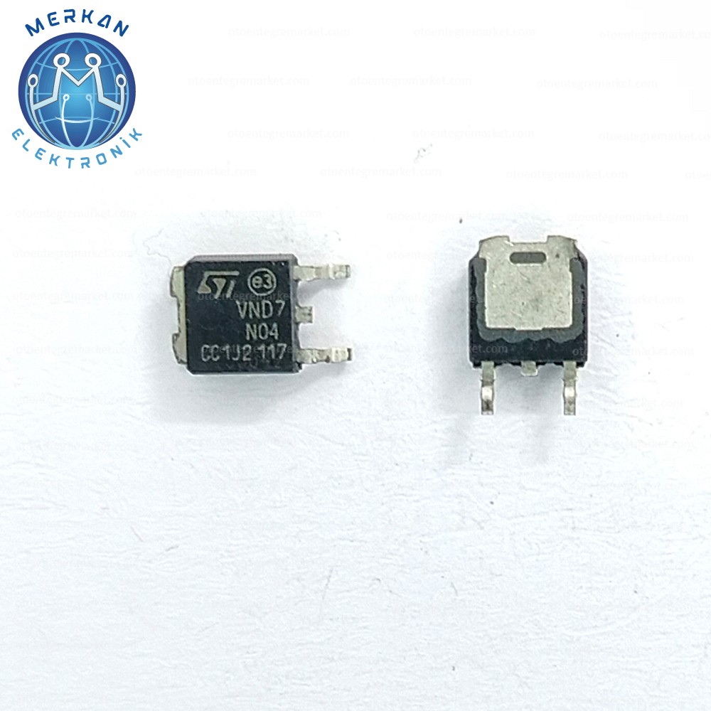 VND7N04 (TO-252-SMD)   ORİJİNAL OTO BEYİN TAMİR ENTEGRELERİ MERKAN ELEKTRONİK
