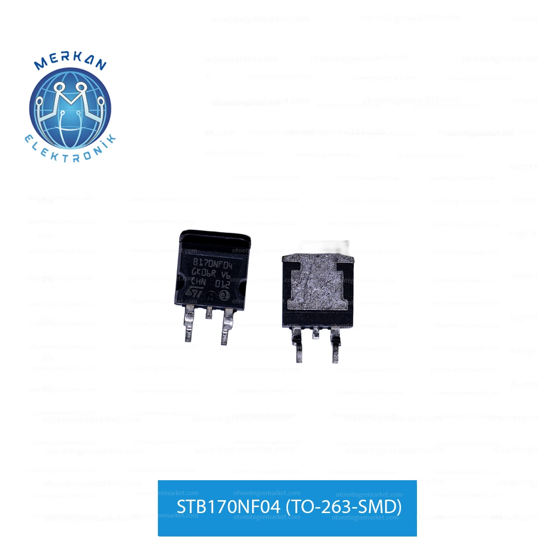 STB170NF04 (TO-263-SMD) ORİJİNAL OTO BEYİN TAMİR ENTEGRELERİ MERKAN ELEKTRONİK