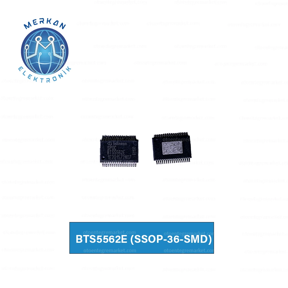 BTS5562E (SSOP-36-SMD) ORİJİNAL OTO BEYİN TAMİR ENTEGRELERİ MERKAN ELEKTRONİK
