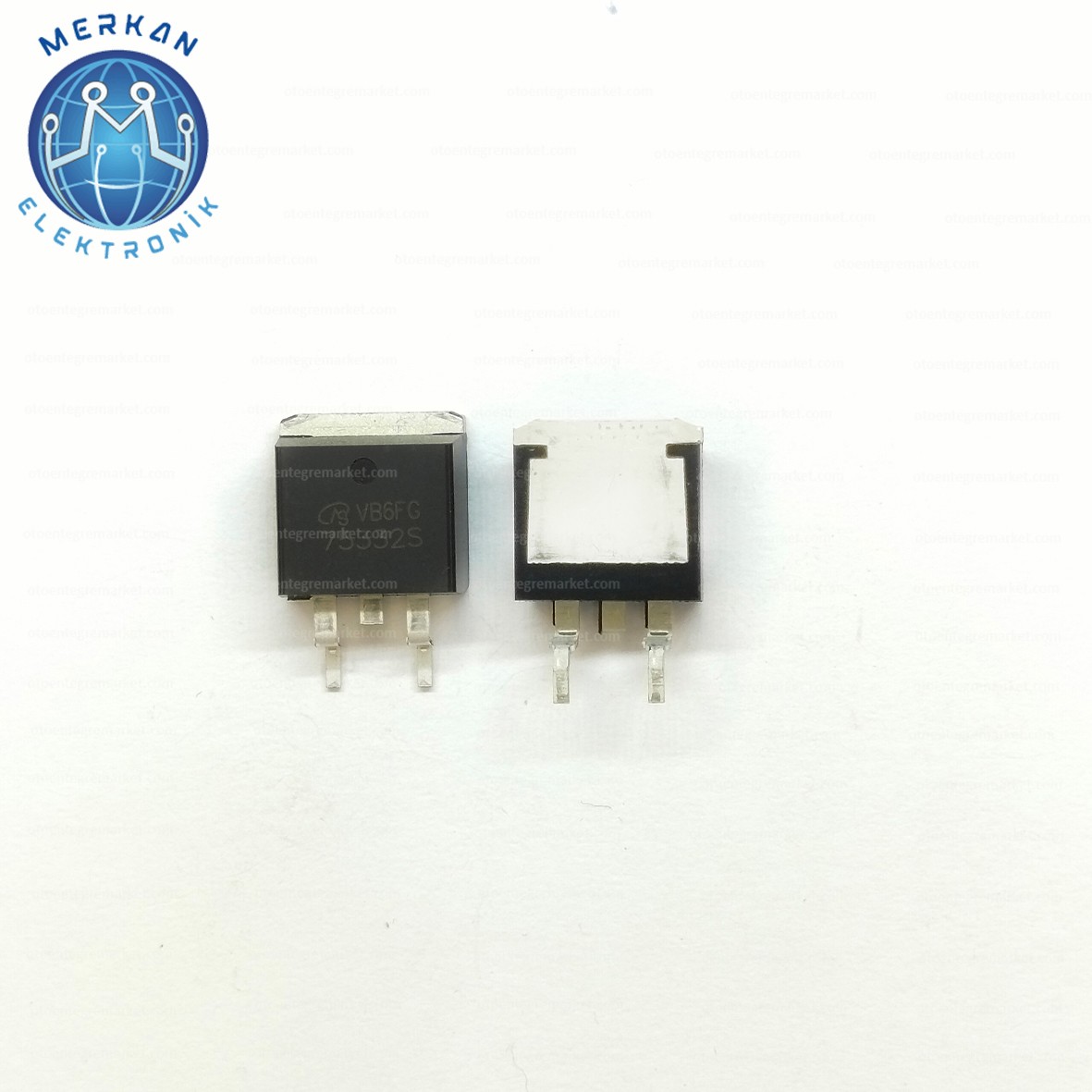HUF75332S 3S (TO-263-SMD) ORİJİNAL OTO BEYİN TAMİR ENTEGRELERİ MERKAN ELEKTRONİK