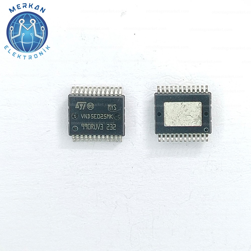 VND5E025MK (SSOP-24-SMD) ORİJİNAL OTO BEYİN TAMİR ENTEGRELERİ MERKAN ELEKTRONİK