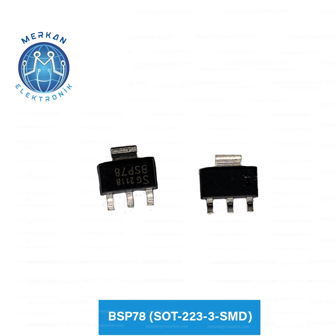 BSP78 (SOT-223-3-SMD) ORİJİNAL OTO BEYİN TAMİR ENTEGRELERİ MERKAN ELEKTRONİK