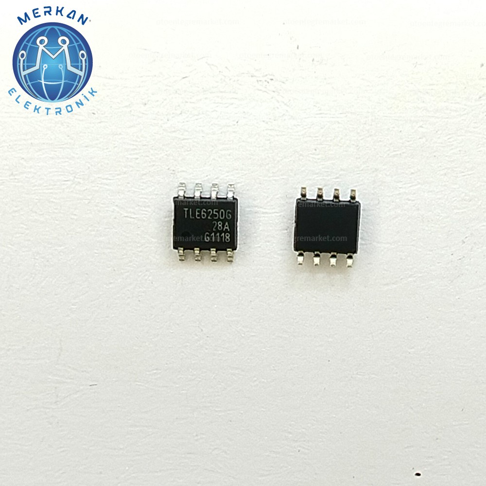 TLE6250G (PG-DSO-8-SMD)  ORİJİNAL OTO BEYİN TAMİR ENTEGRELERİ MERKAN ELEKTRONİK