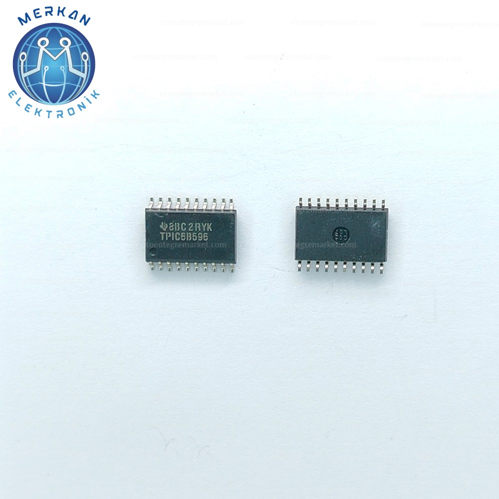 TPIC6B596 (SOIC-20-SMD) ORİJİNAL OTO BEYİN TAMİR ENTEGRELERİ MERKAN ELEKTRONİK