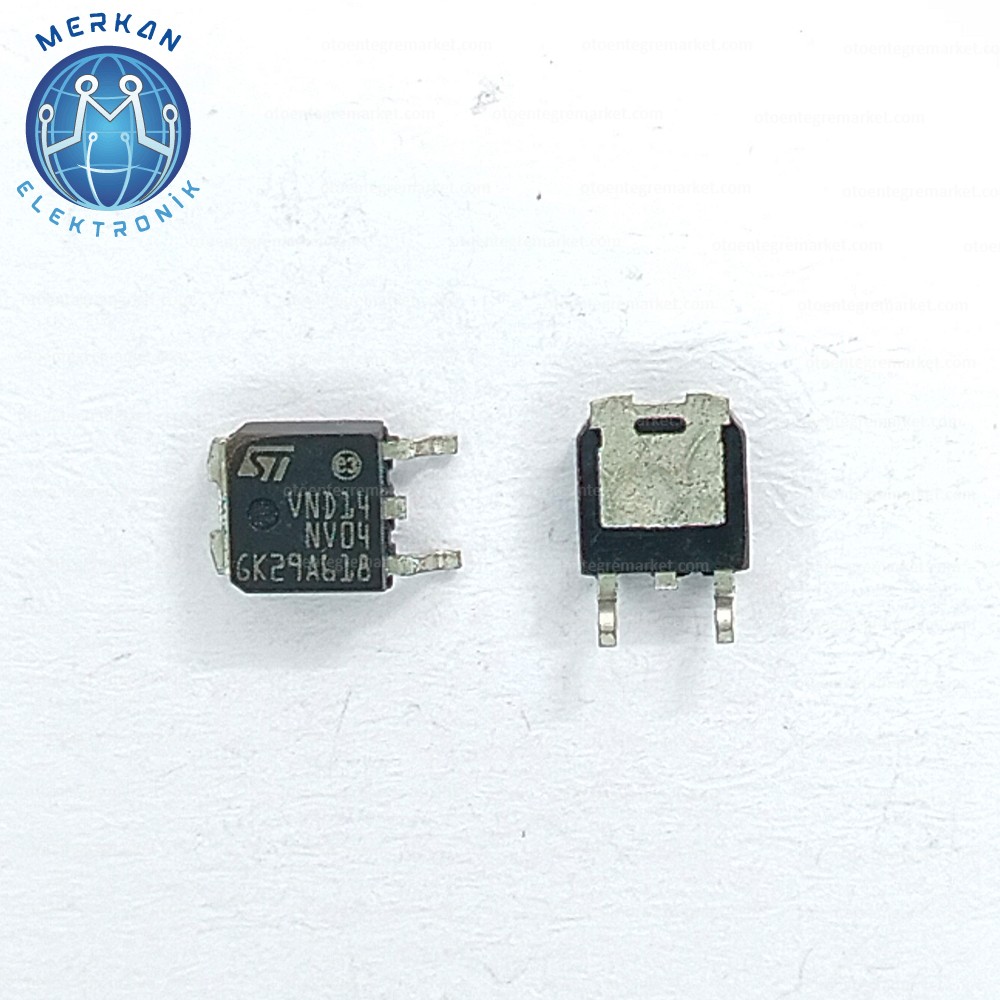 VND14NV04 (TO-252-SMD) ORİJİNAL OTO BEYİN TAMİR ENTEGRELERİ MERKAN ELEKTRONİK