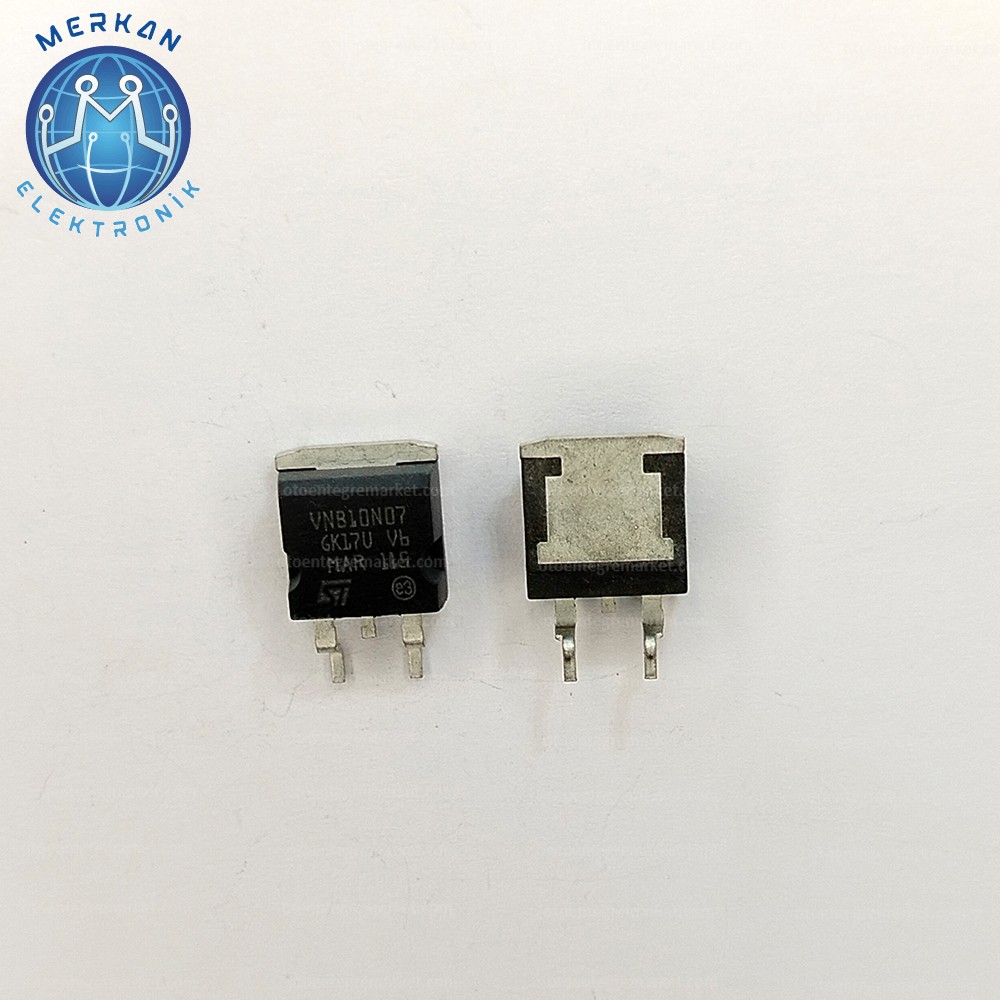 VNB10N07 (TO-263-SMD)ORİJİNAL OTO BEYİN TAMİR ENTEGRELERİ MERKAN ELEKTRONİK
