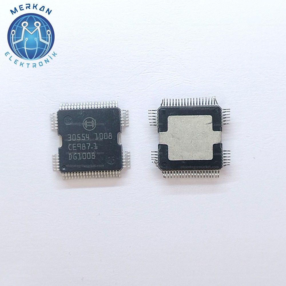 BOSCH 30554 (QFP-64-SMD) ORİJİNAL OTO BEYİN TAMİR ENTEGRELERİ MERKAN ELEKTRONİK
