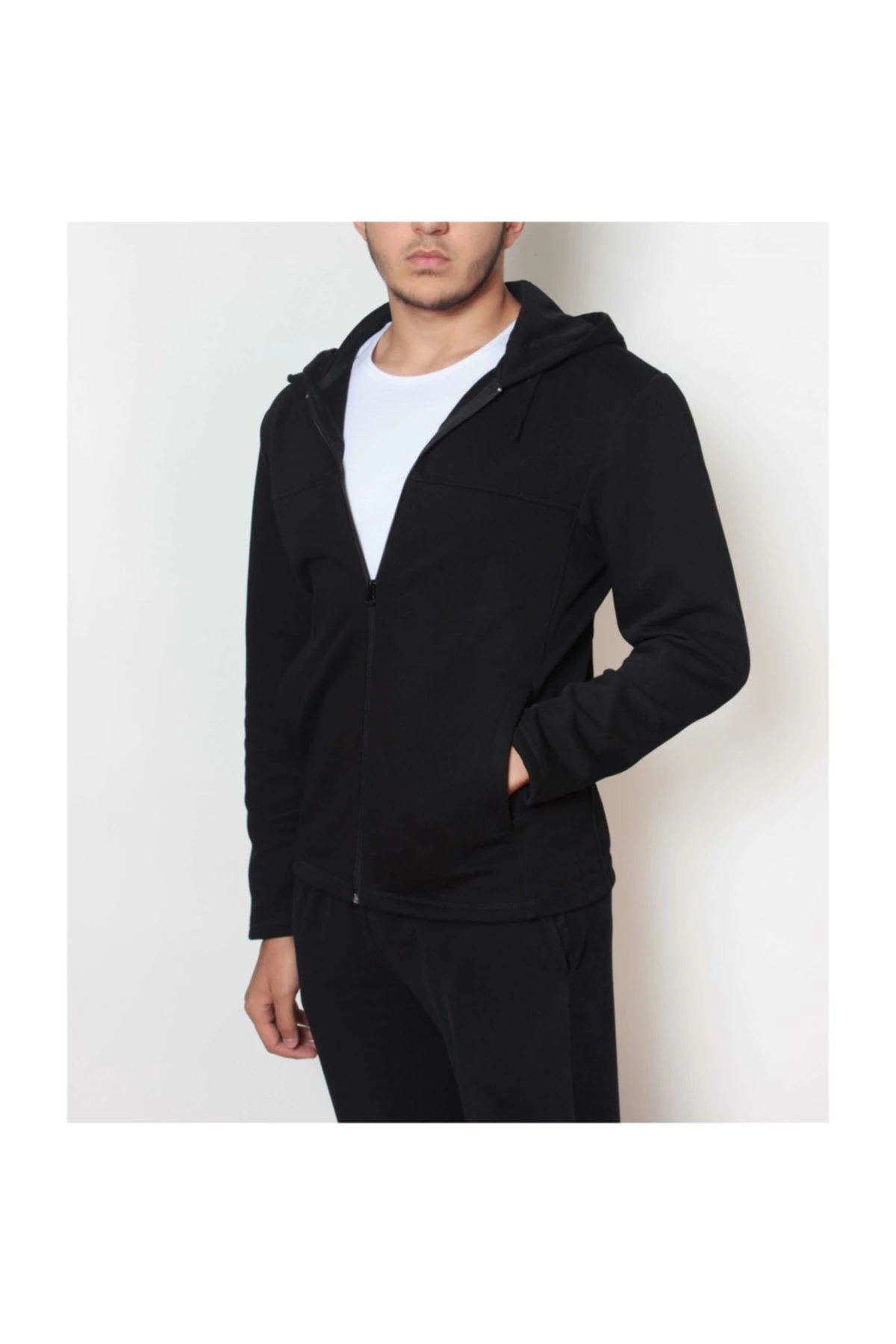 Kapüşonlu Sweatshirt Pike Kumaş