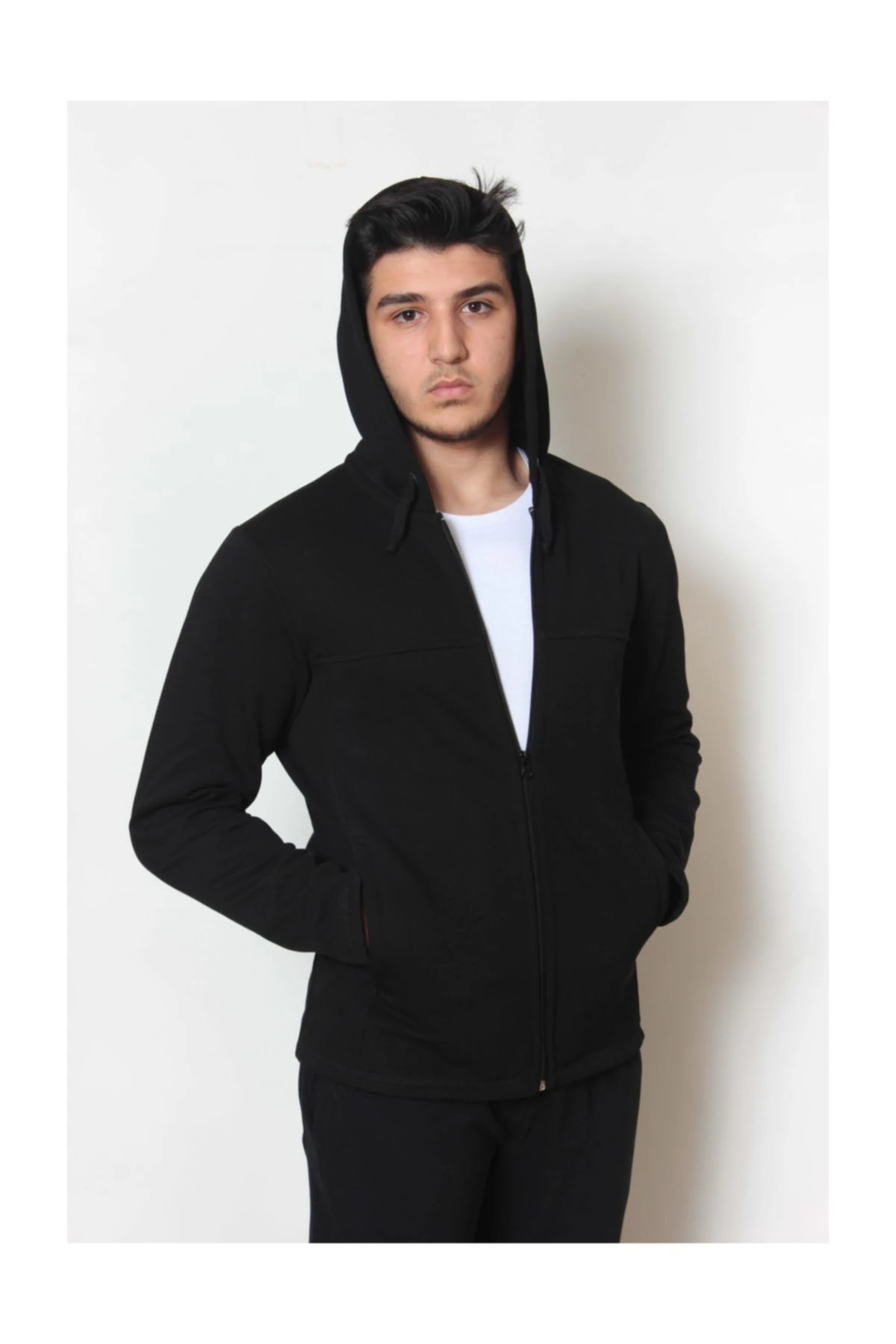 Kapüşonlu Sweatshirt Pike Kumaş