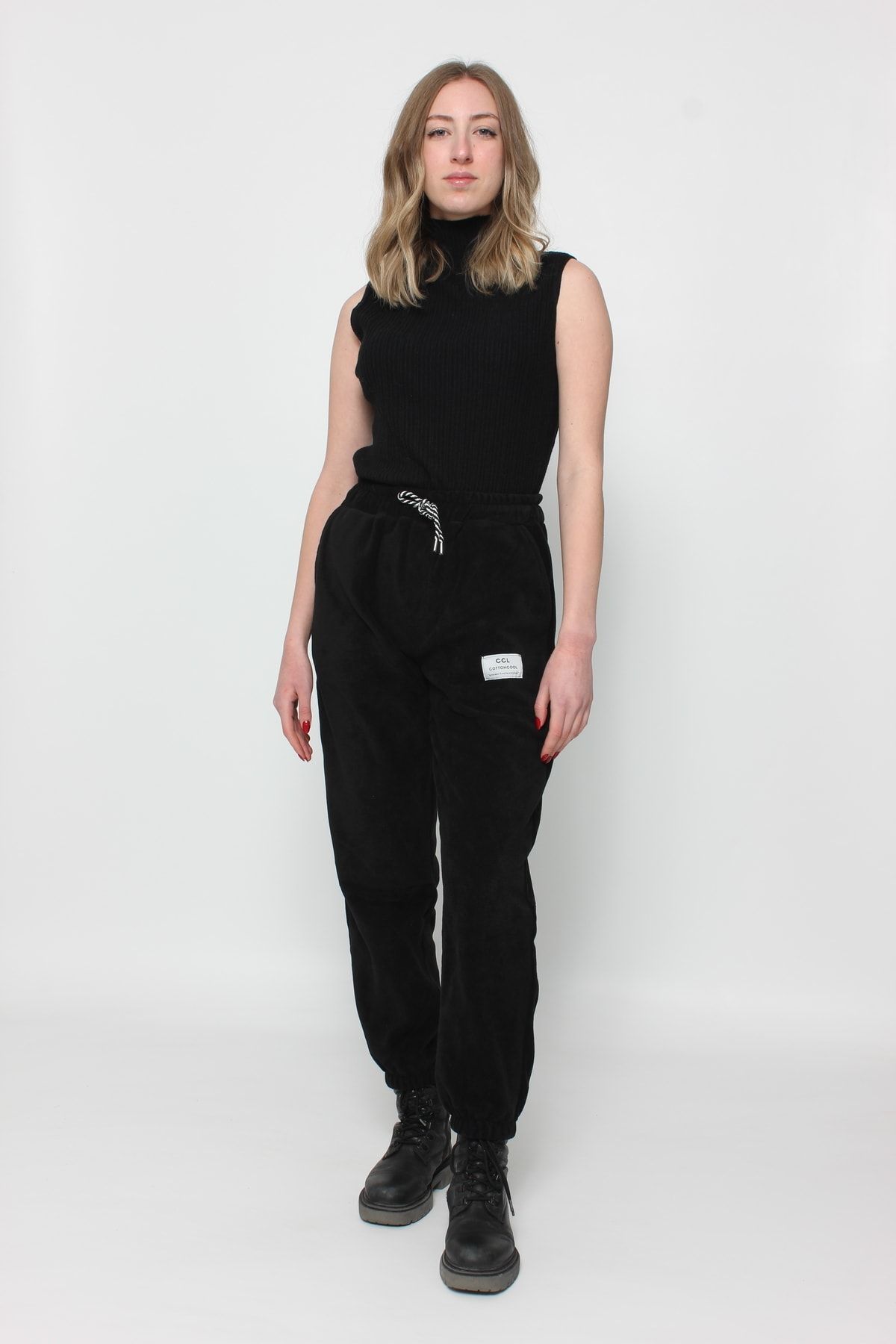 Kadın Oversize Polar Eşofman Alt