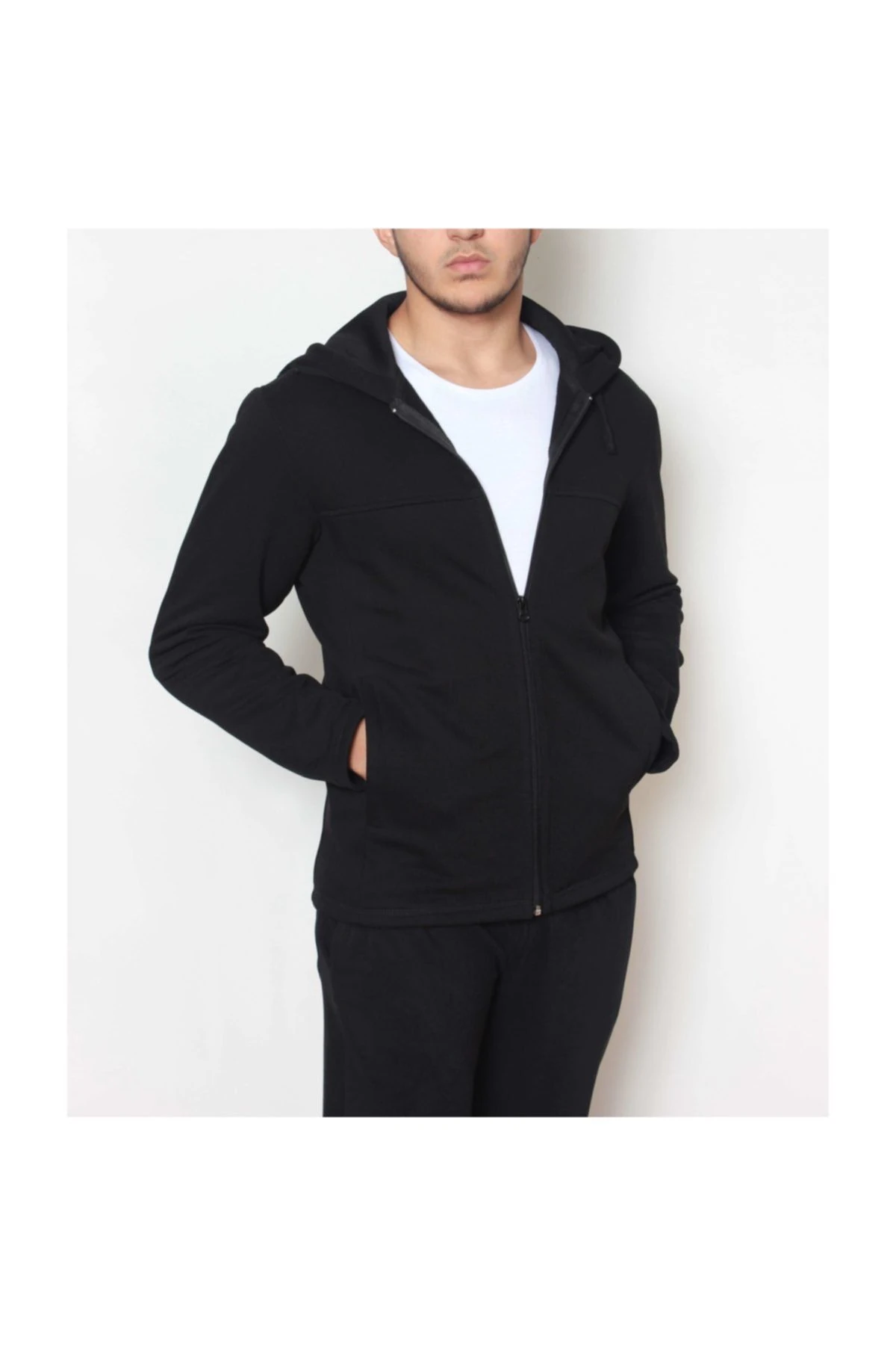 Kapüşonlu Sweatshirt Pike Kumaş