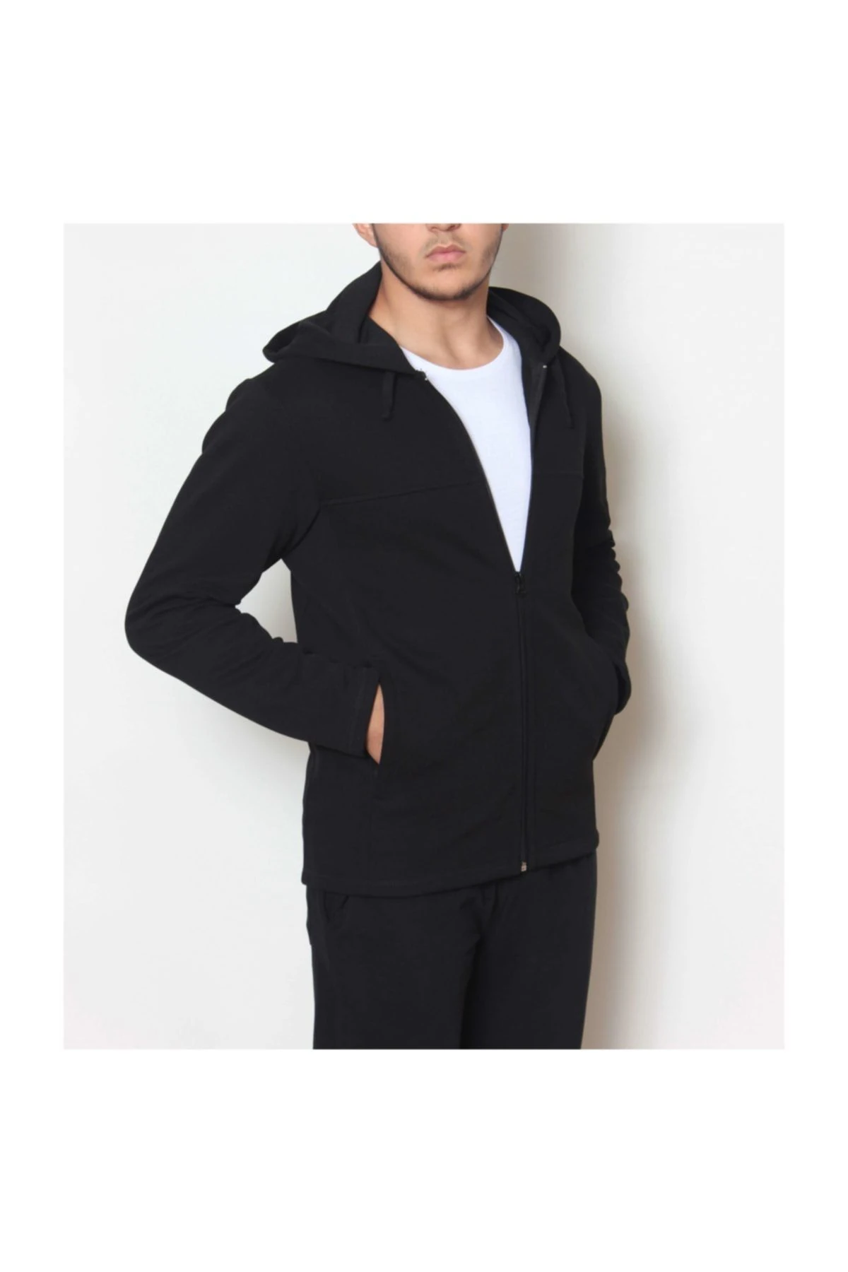 Kapüşonlu Sweatshirt Pike Kumaş