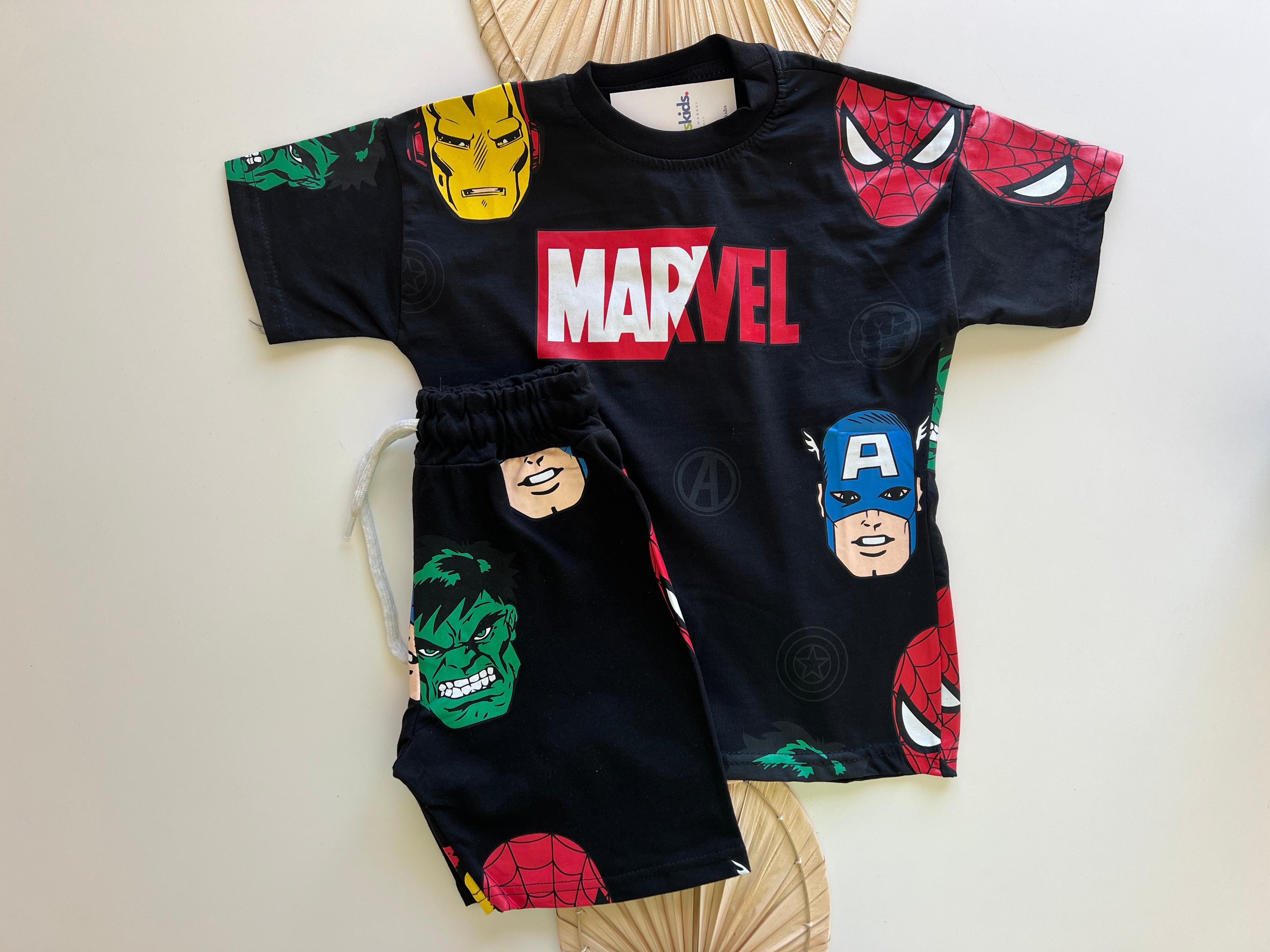 Marvel Baskılı Erkek Çocuk Takım 