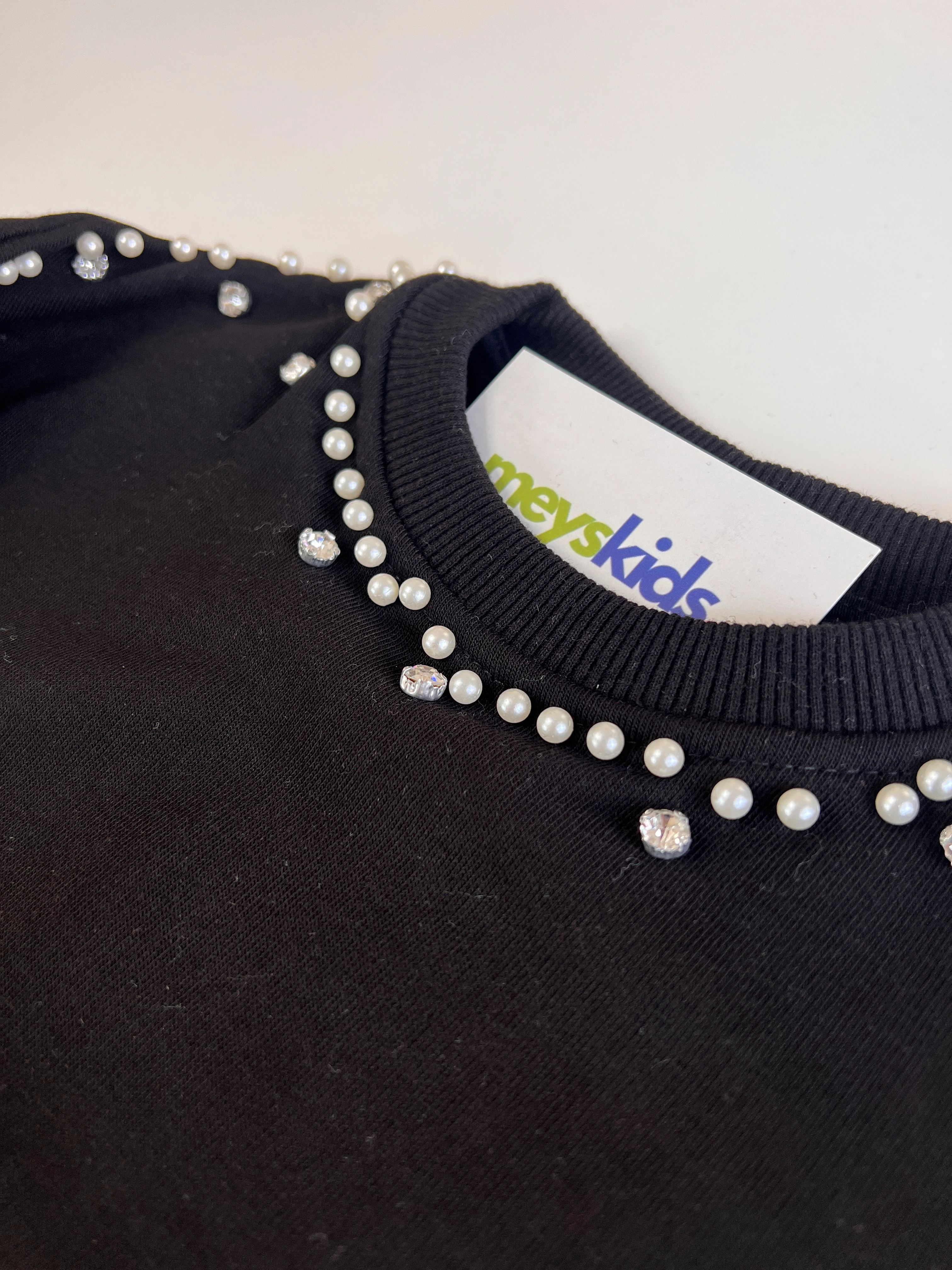 Yakası Taş Detaylı Kız Çocuk Takım 