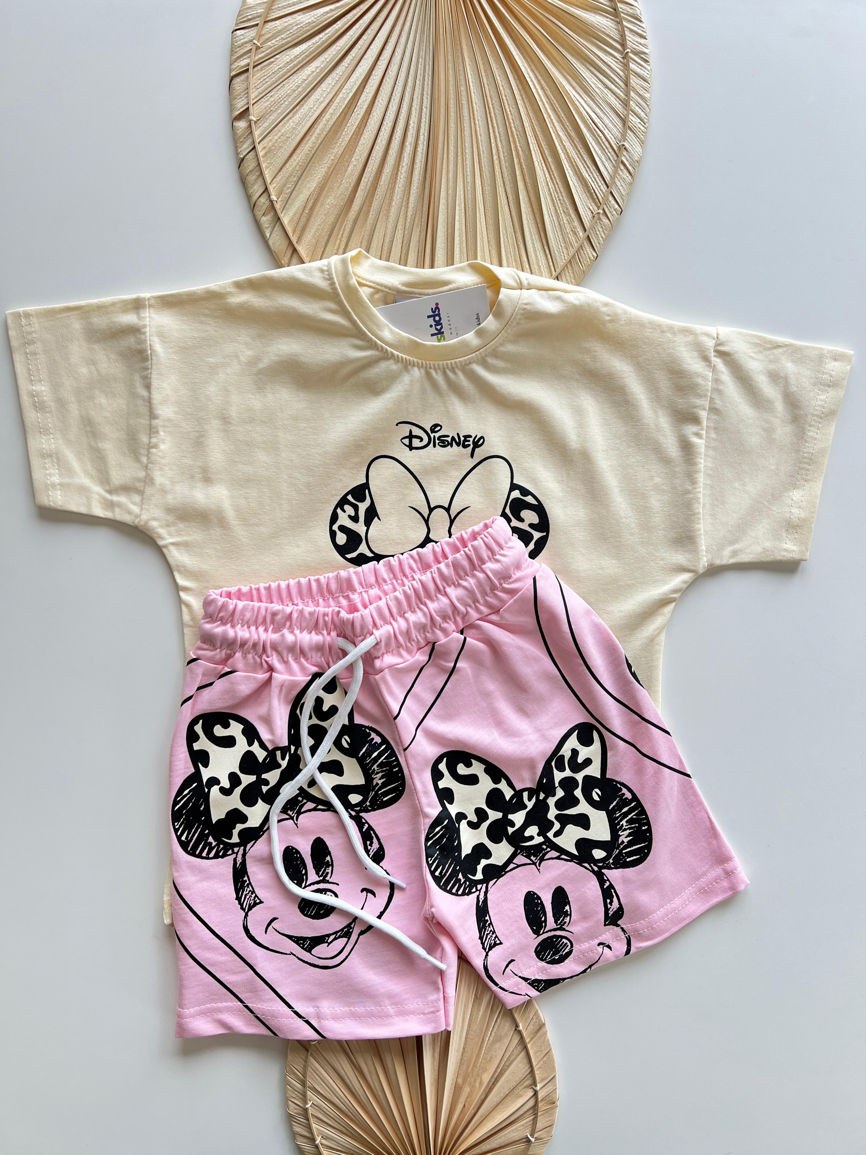 Disney Minnie Mouse Baskılı Kız Çocuk Takım
