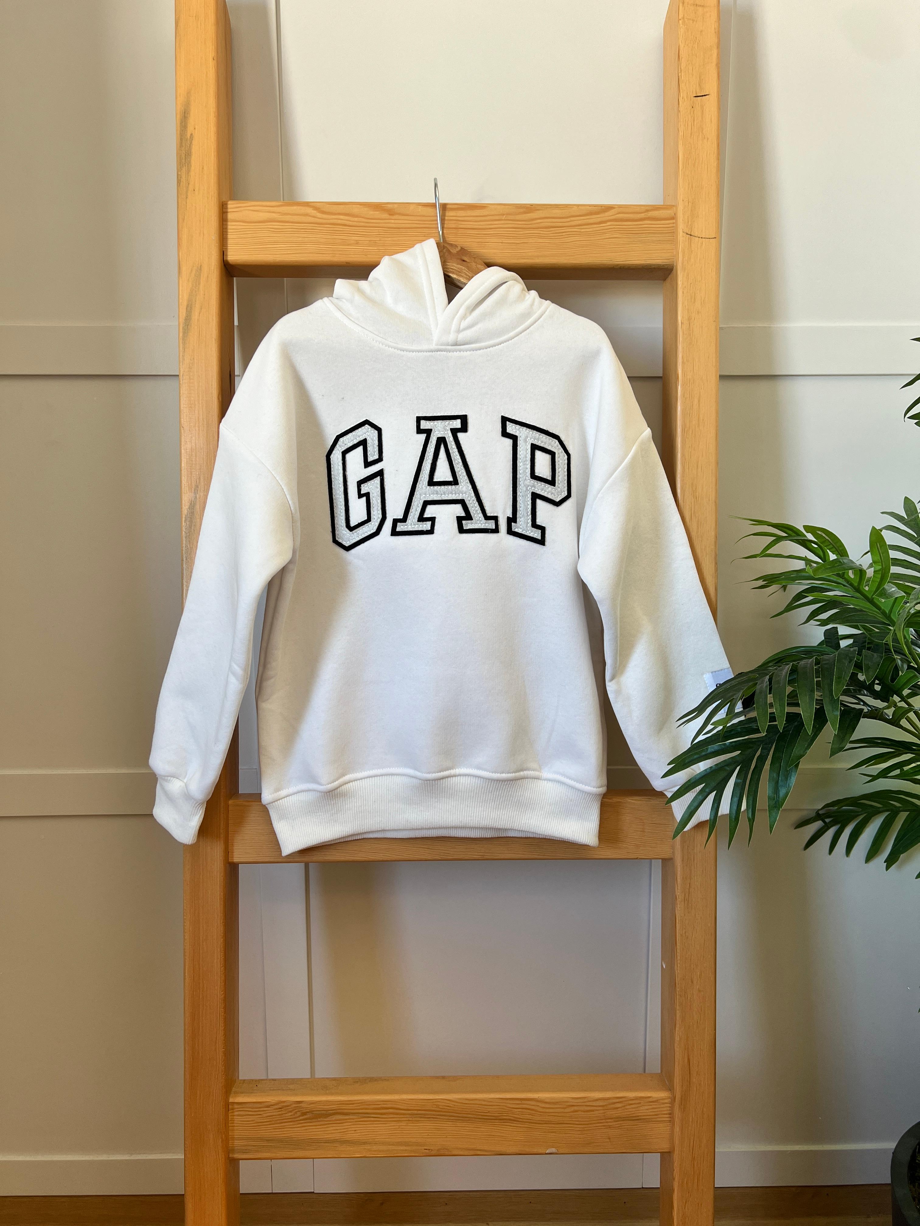 Büyük Yaş Grubu Kapüşonlu Sweatshirt - Beyaz