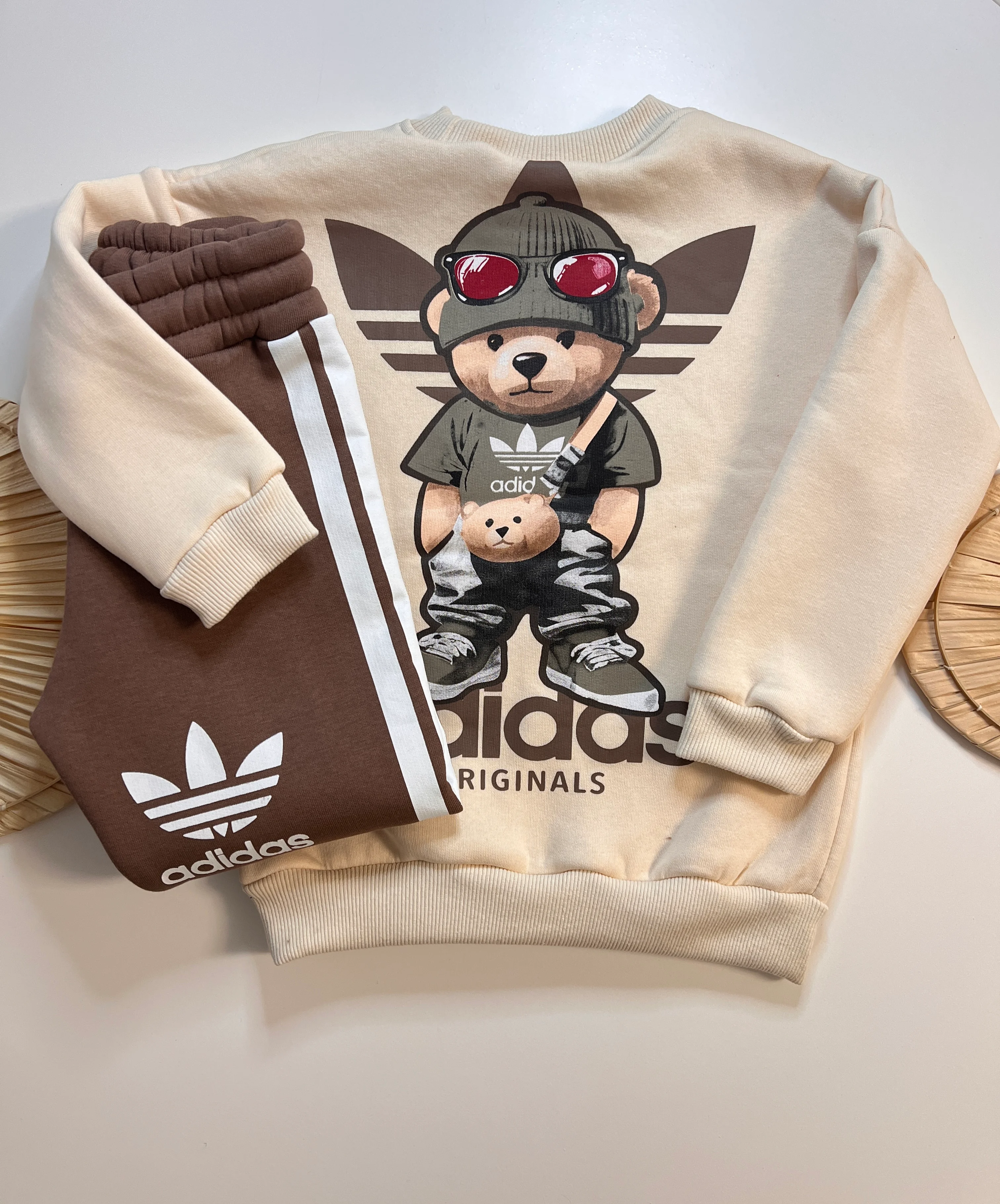 Ayıcık Detaylı Şardonlu Erkek Çocuk Takım 