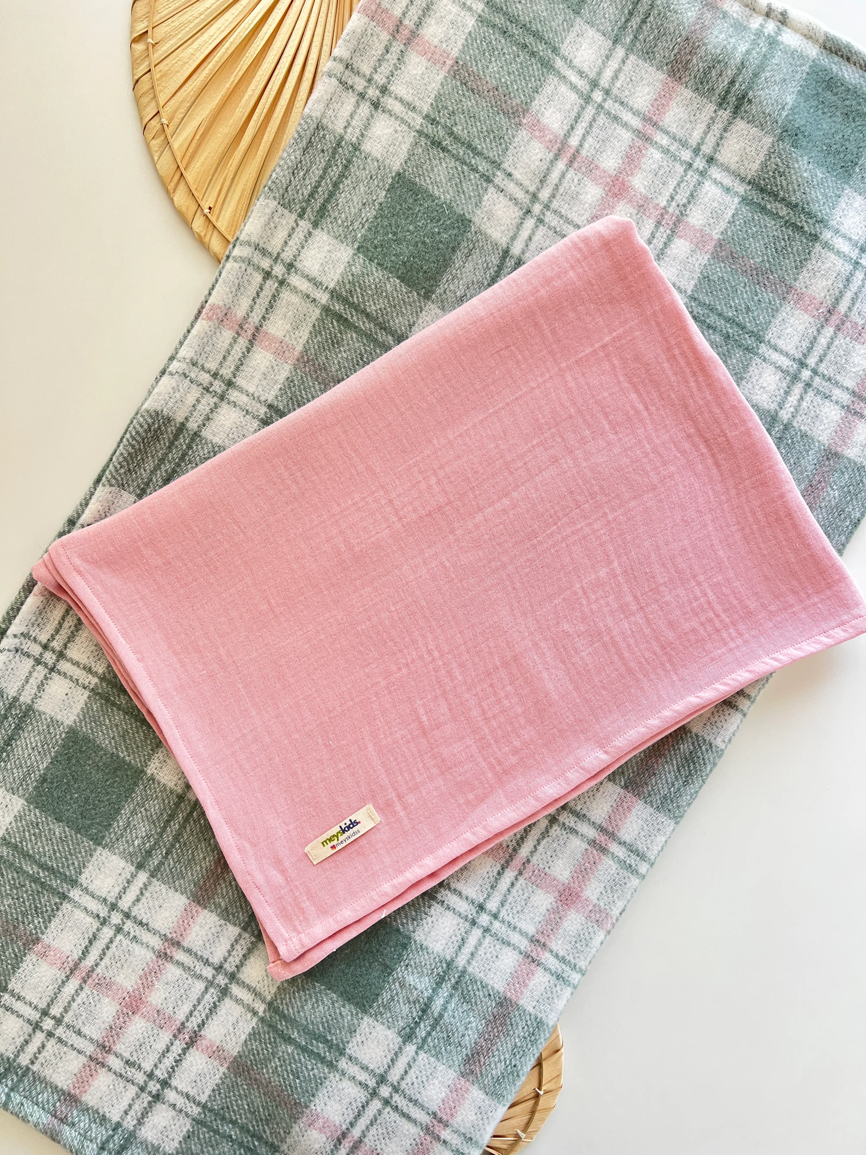 Soft Kare Desen & Müslin Battaniye 3'lü Set