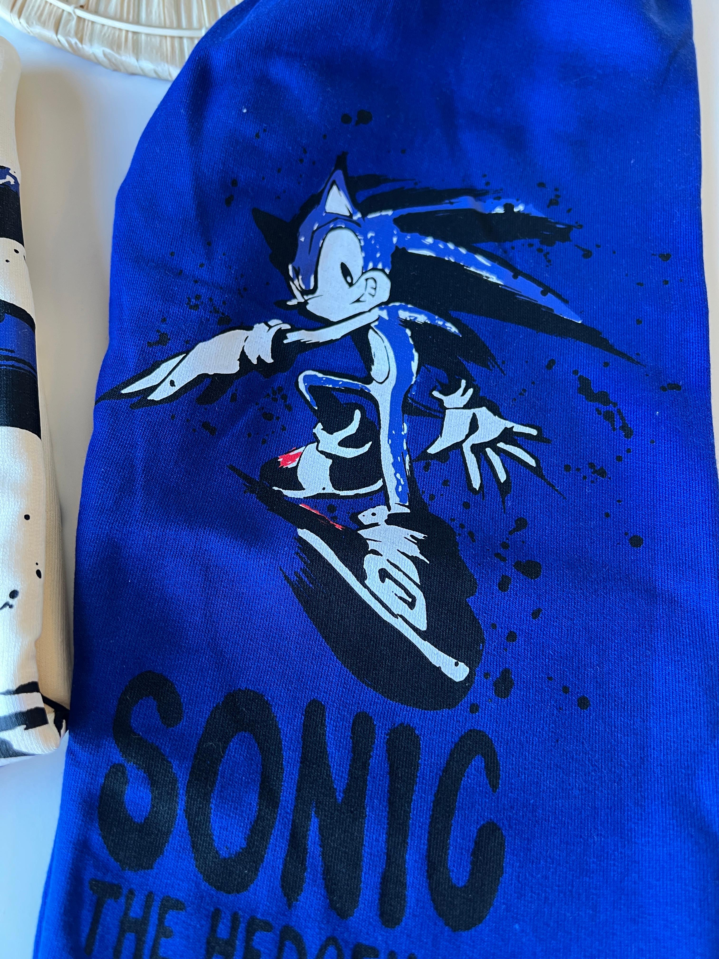 Sonic Silüet Baskılı Erkek Çocuk Takımı