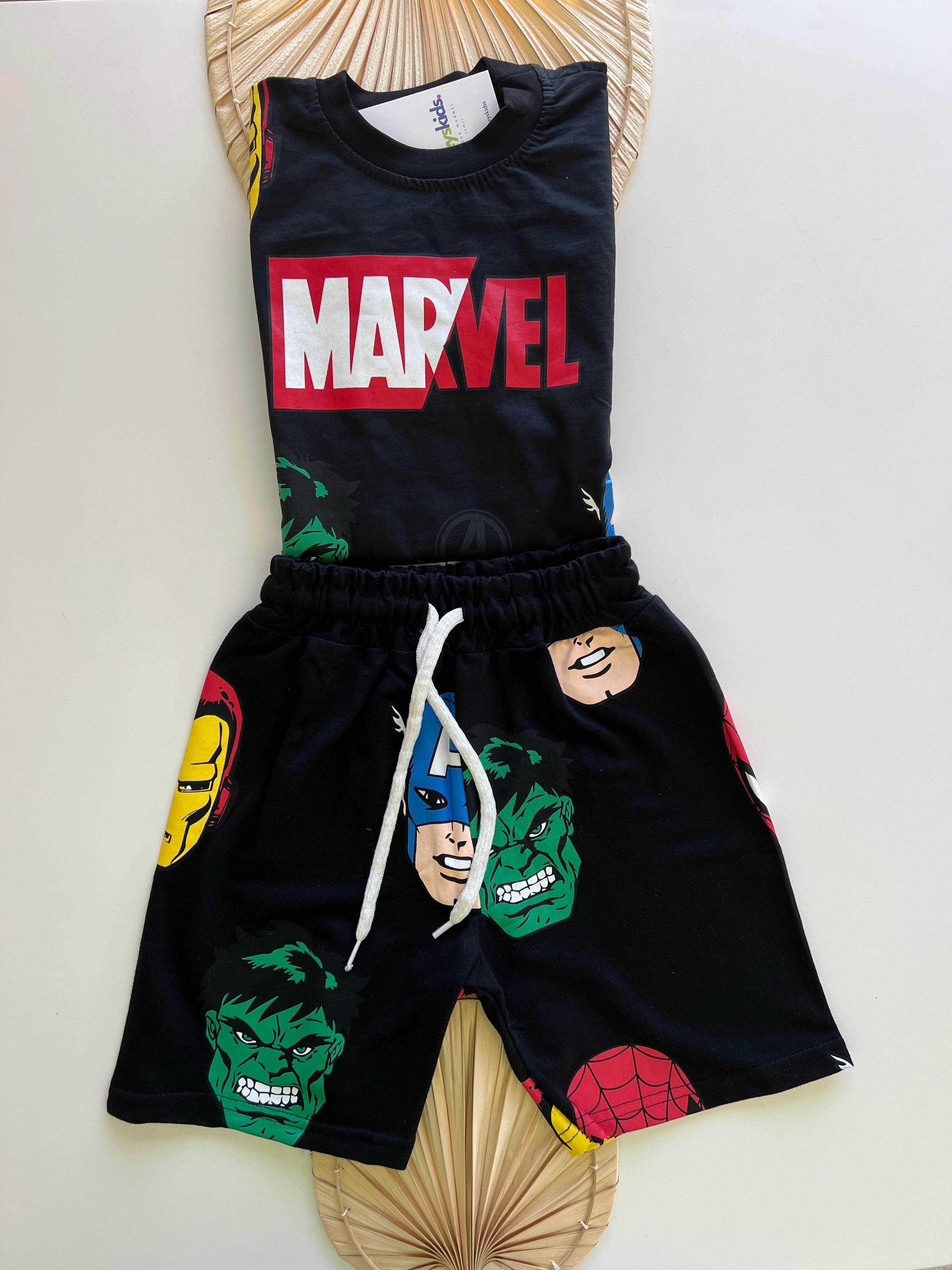 Marvel Baskılı Erkek Çocuk Takım 