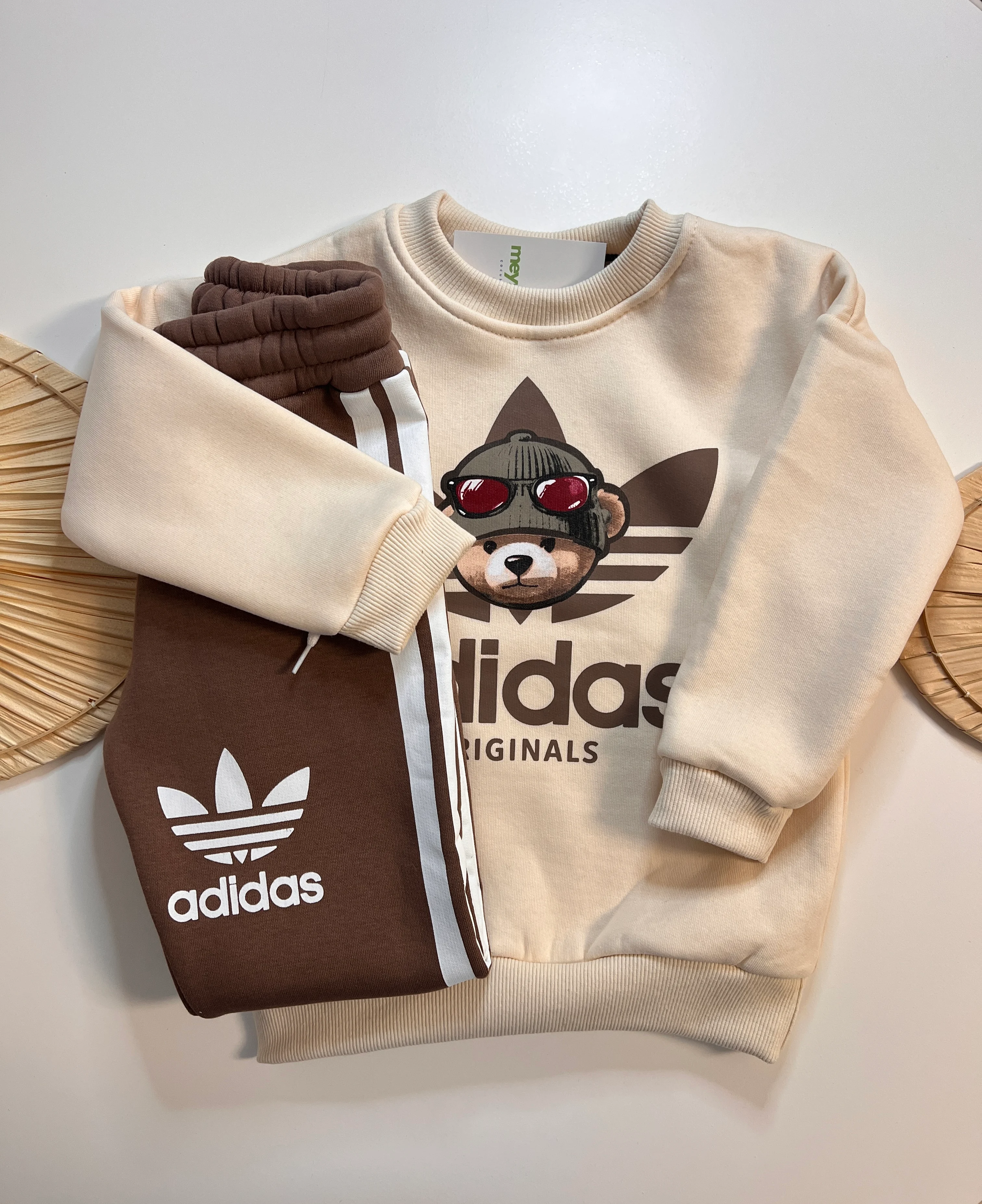 Ayıcık Detaylı Şardonlu Erkek Çocuk Takım 