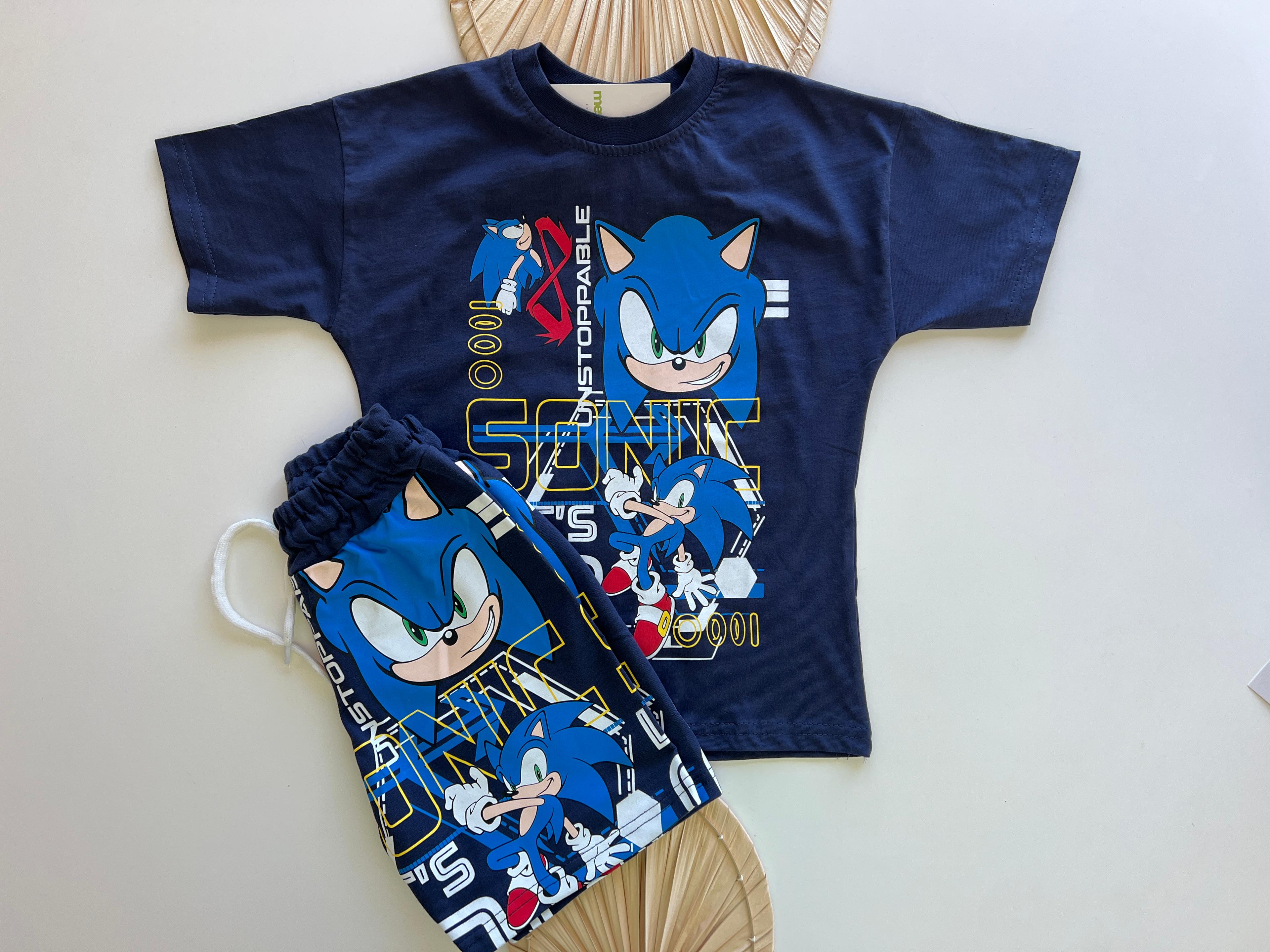  Let's Go Sonic Baskılı Erkek Çocuk Takım