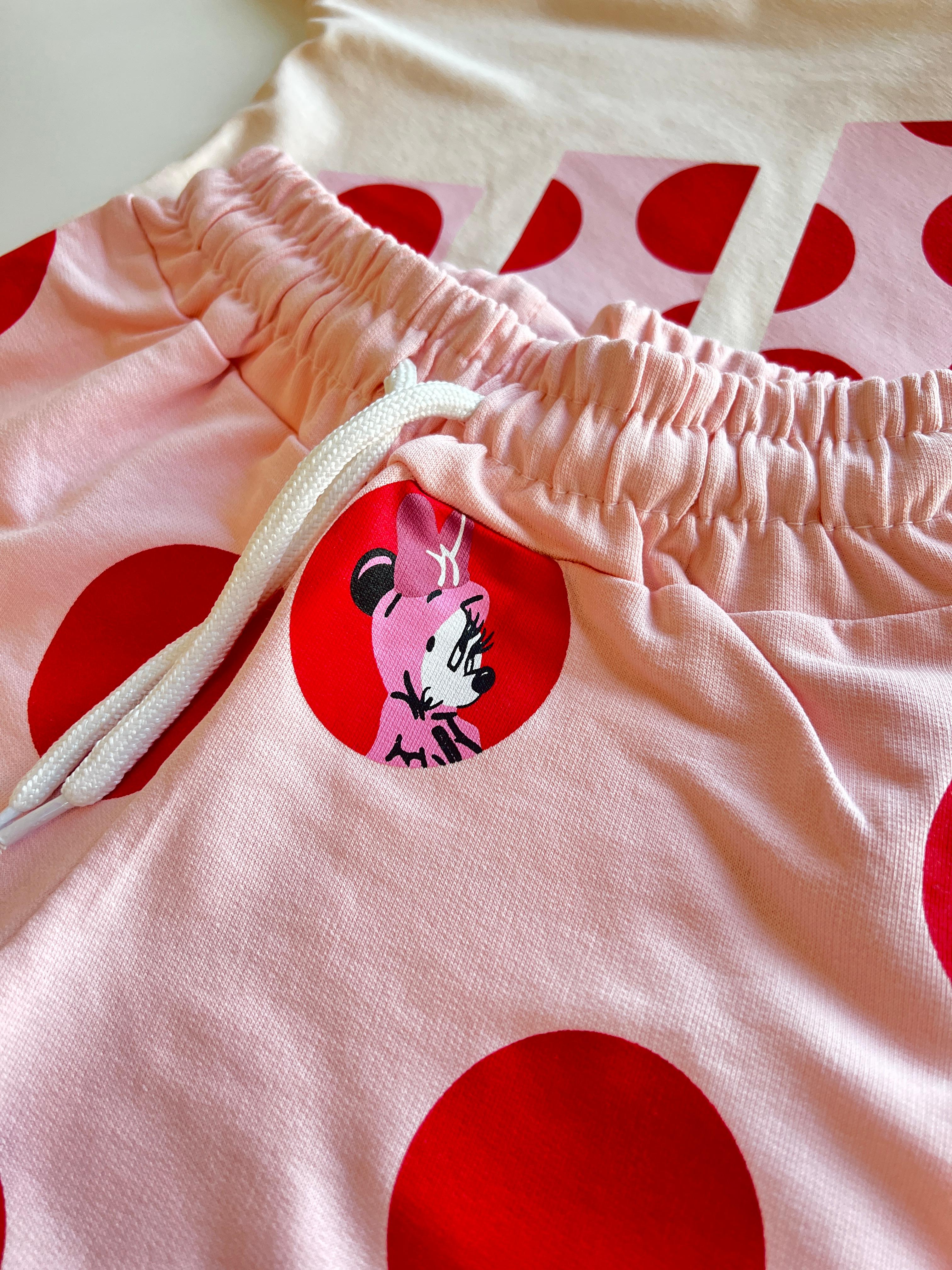 Benekli Minnie Mouse Baskılı Takım
