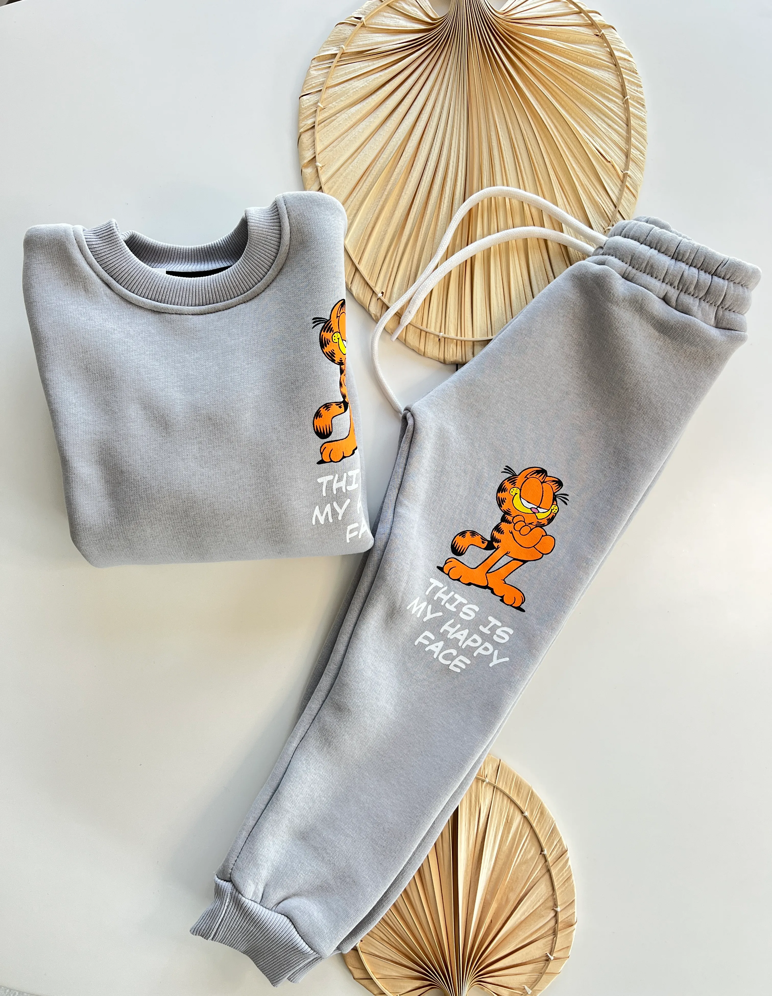 Thıs Is My Happy Face Baskılı Şardonlu Erkek Çocuk Takım 