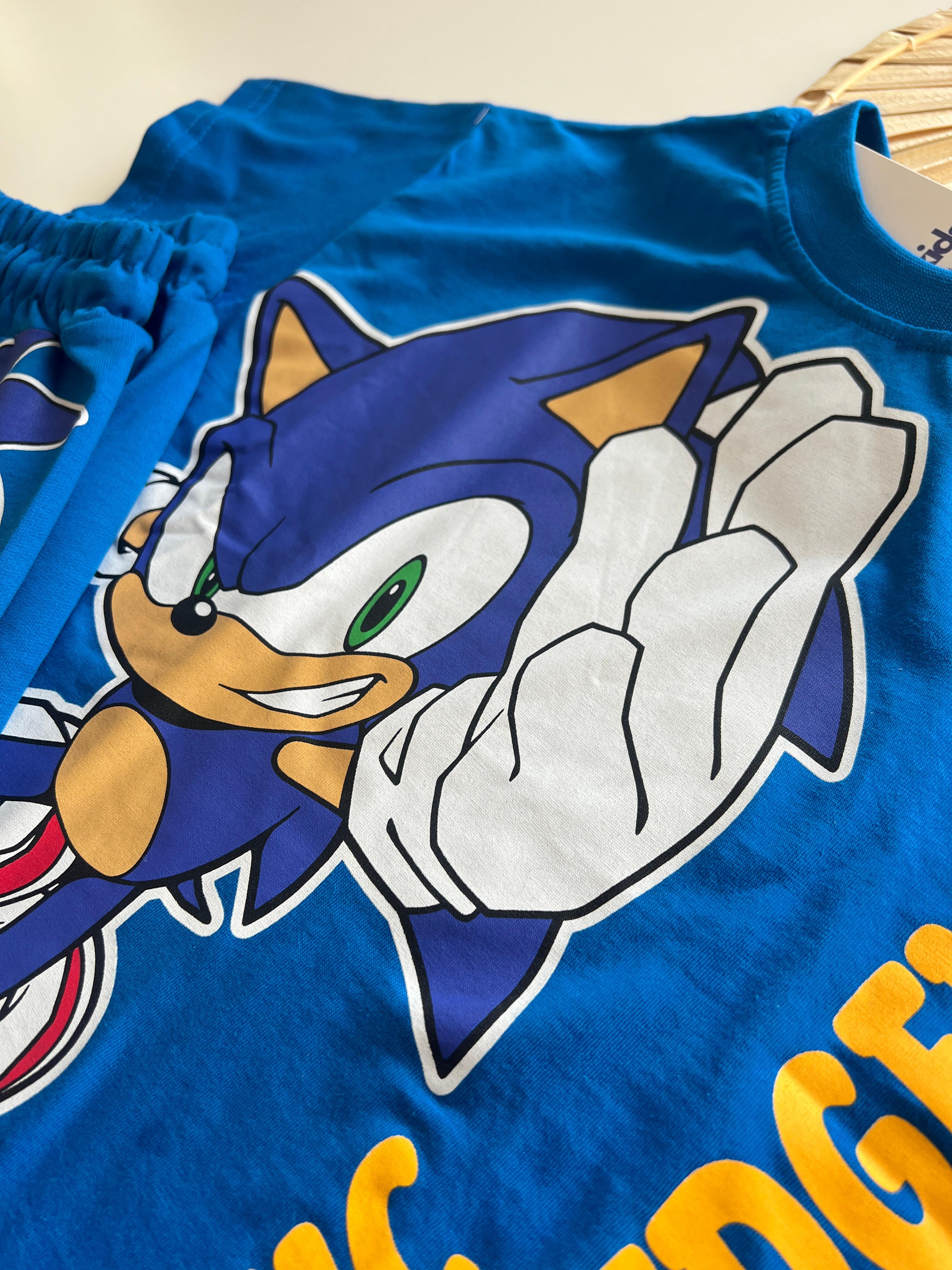 Sonic Baskılı Şortlu Takım