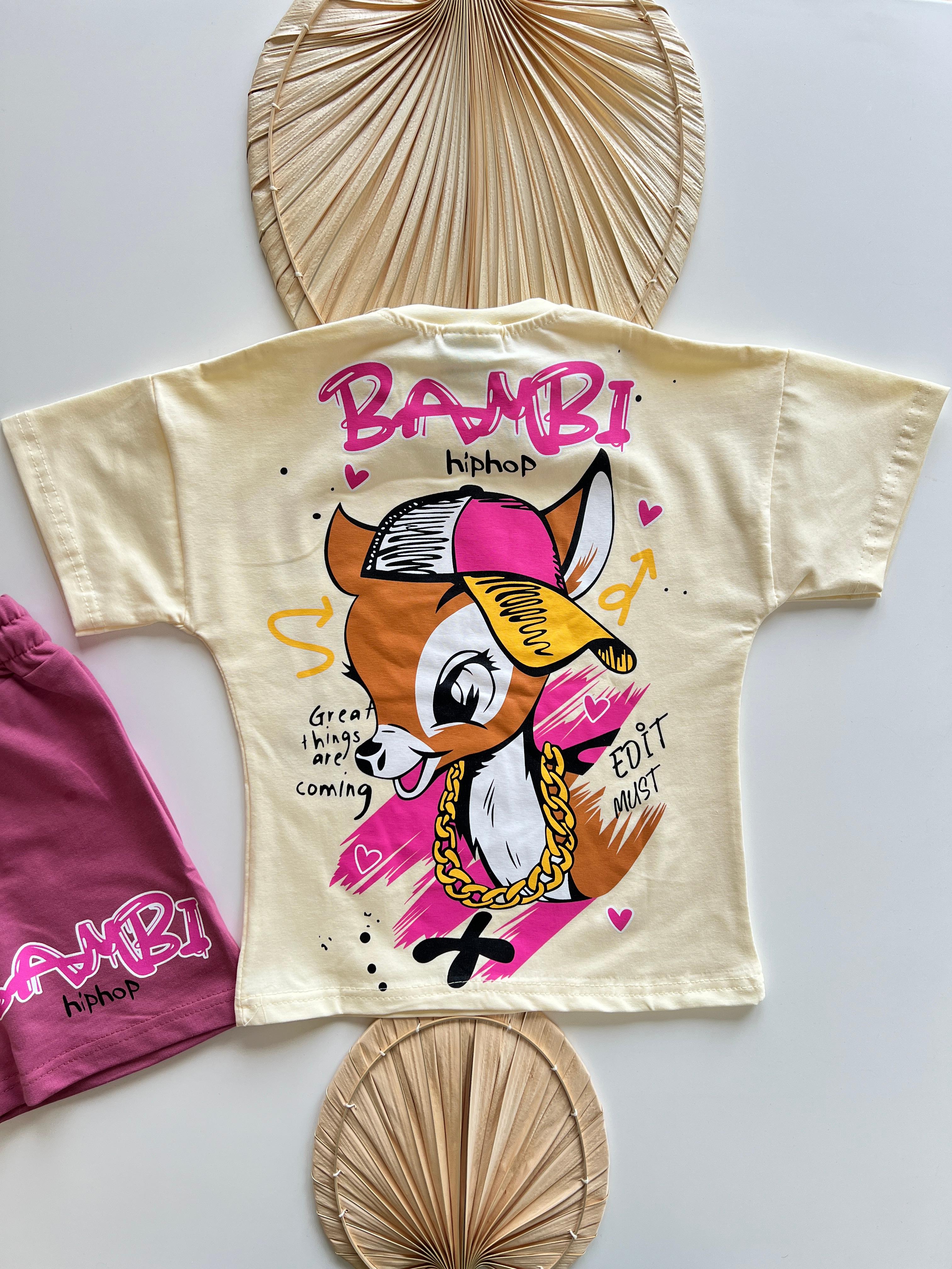 Bambi Hiphop Baskılı Kız Çocuk Takım