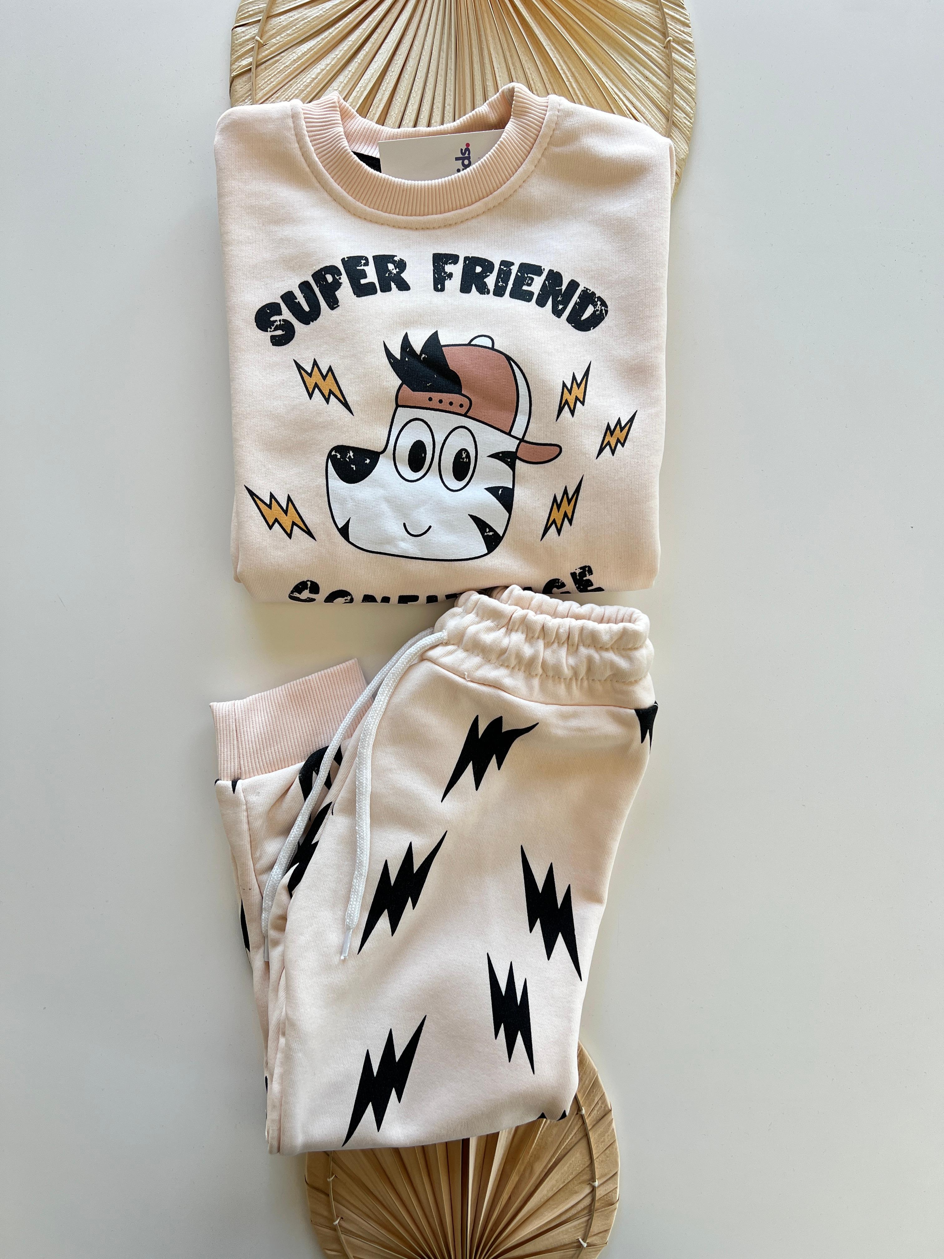 Super Frıend Baskılı Erkek Çocuk Takım 