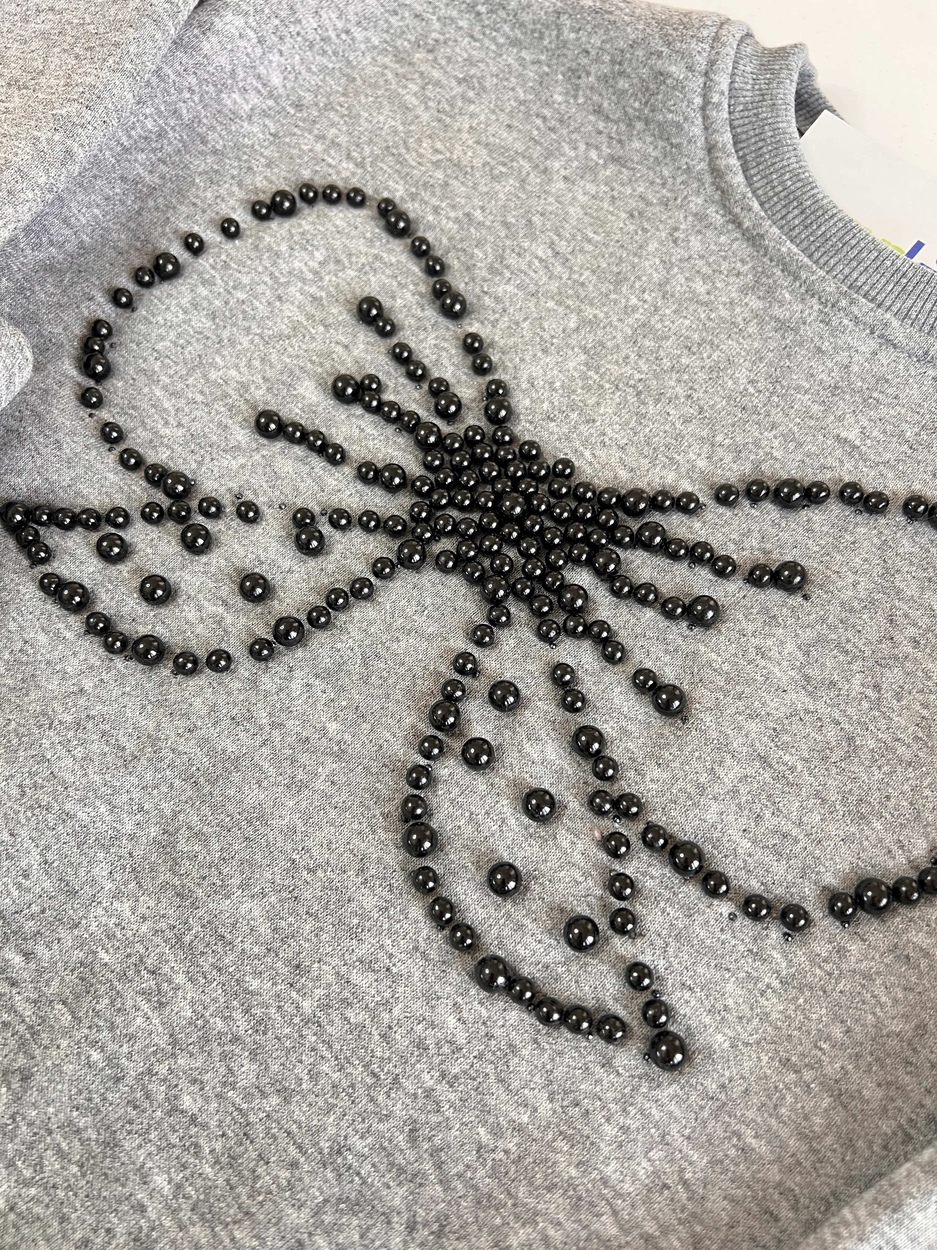 Boncuk Fiyonk Detaylı Şardonlu Kız Çocuk Takım