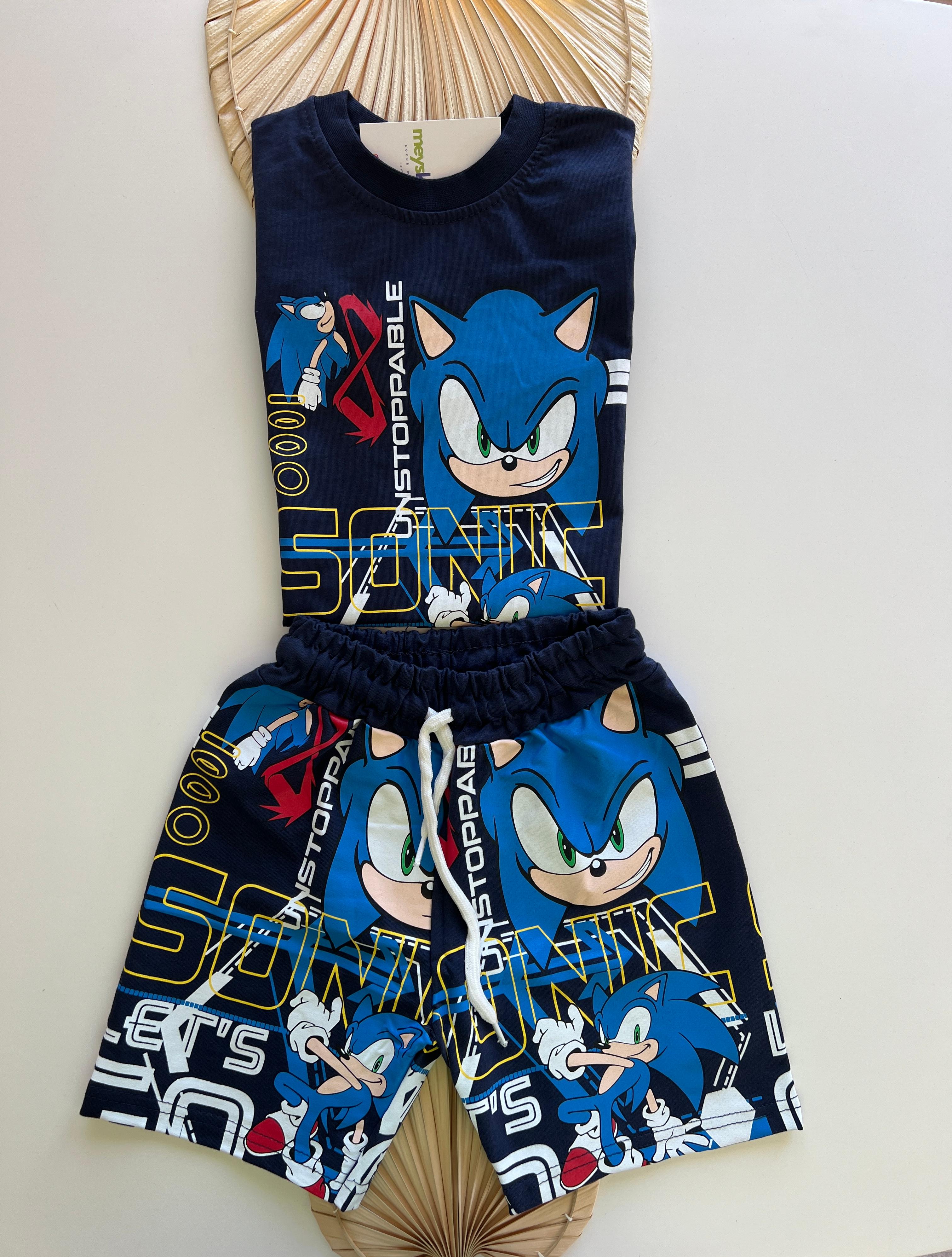 Let's Go Sonic Baskılı Erkek Çocuk Takım