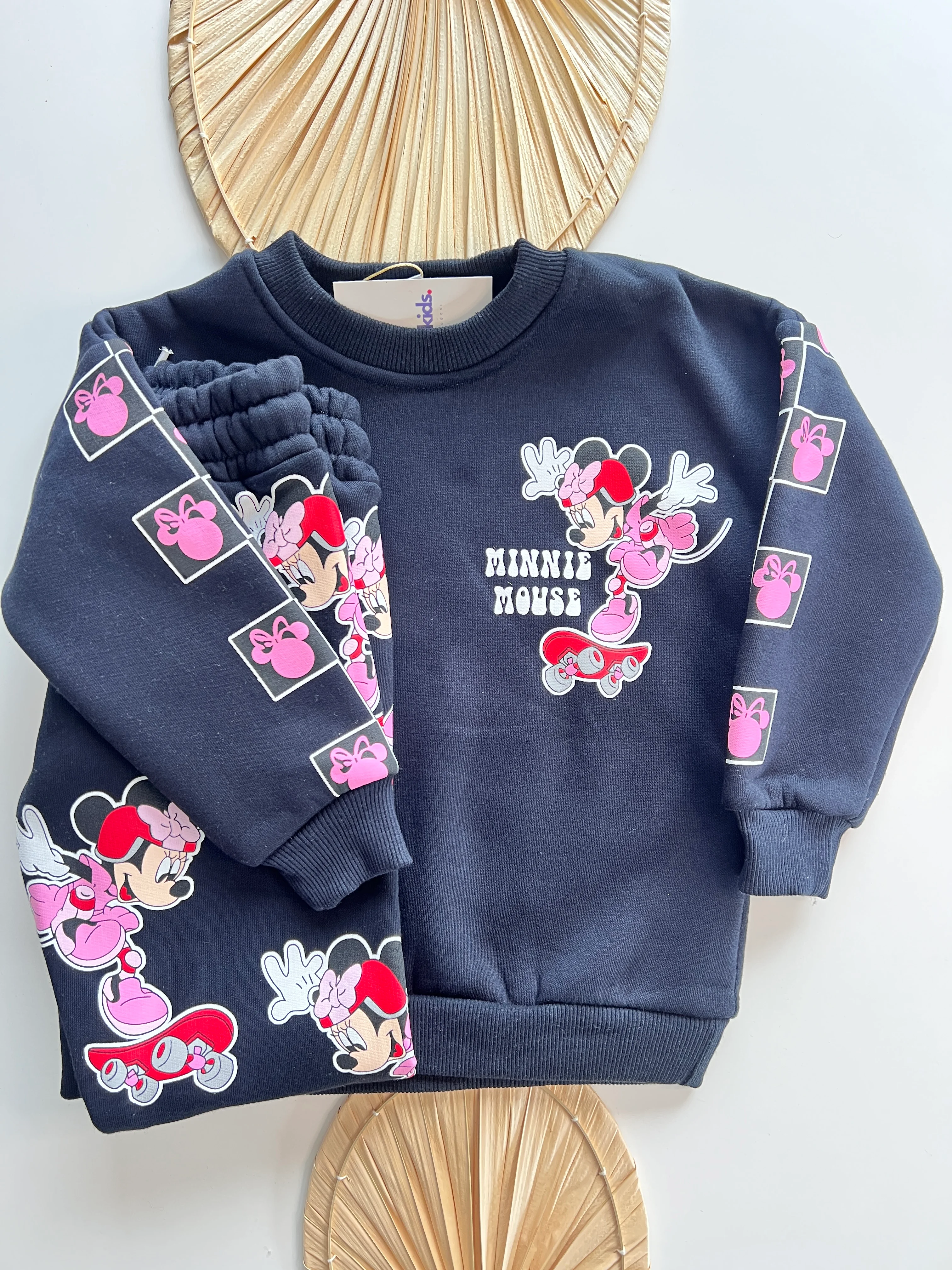 Puzzle Mınnıe Mouse Şardonlu Kız Takım 