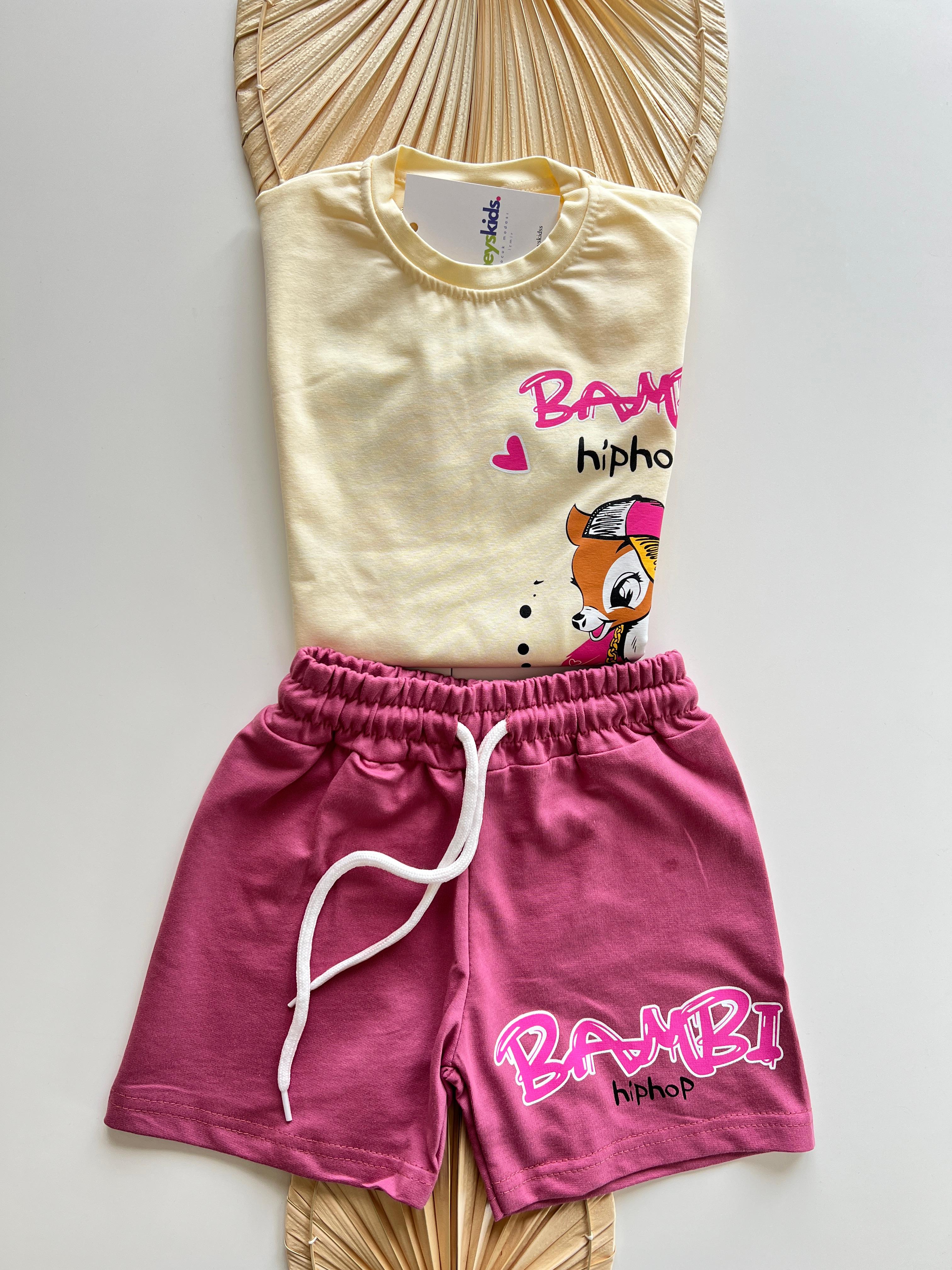 Bambi Hiphop Baskılı Kız Çocuk Takım