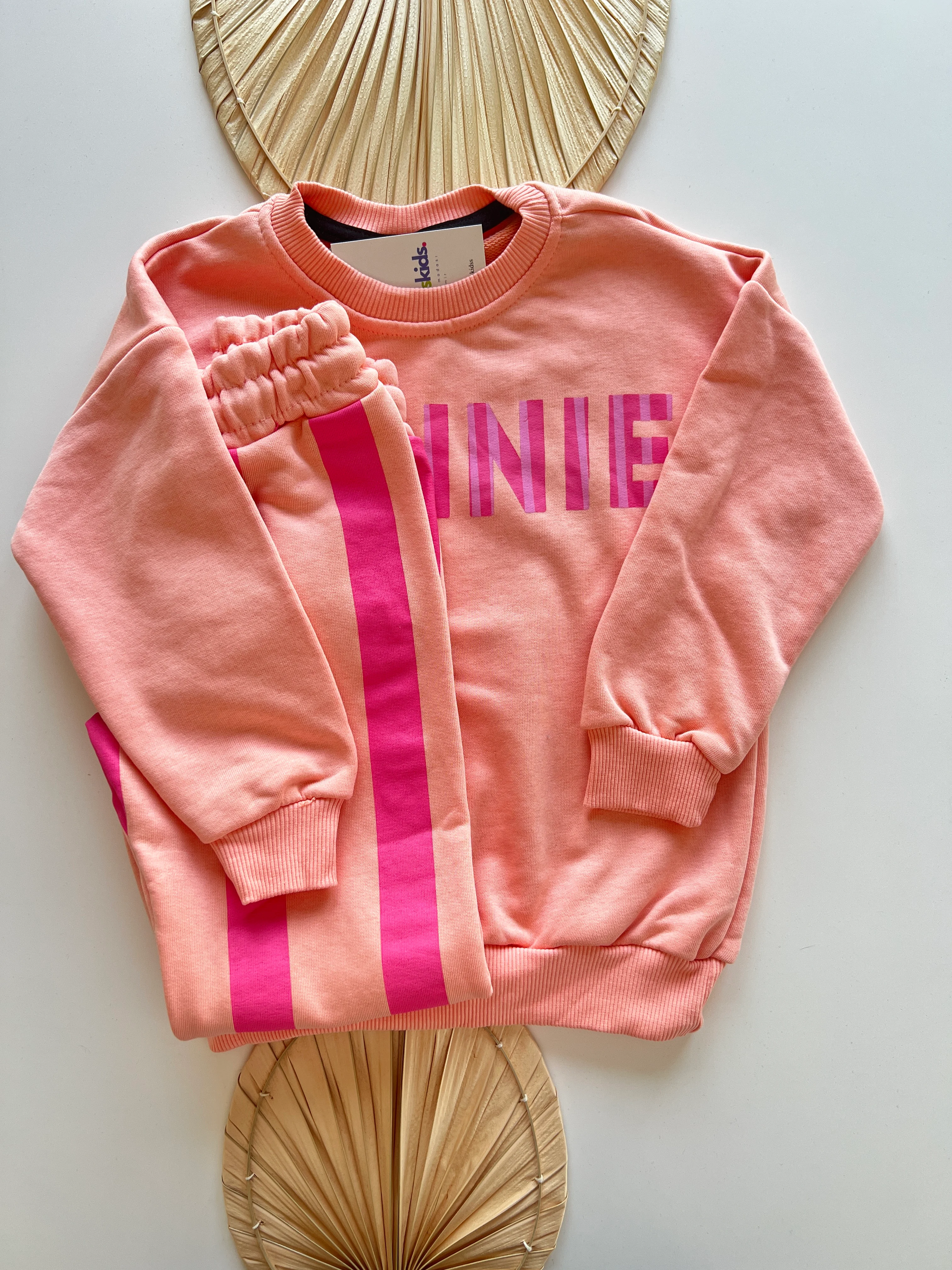 Çizgili Mınnıe Kız Çocuk Takım