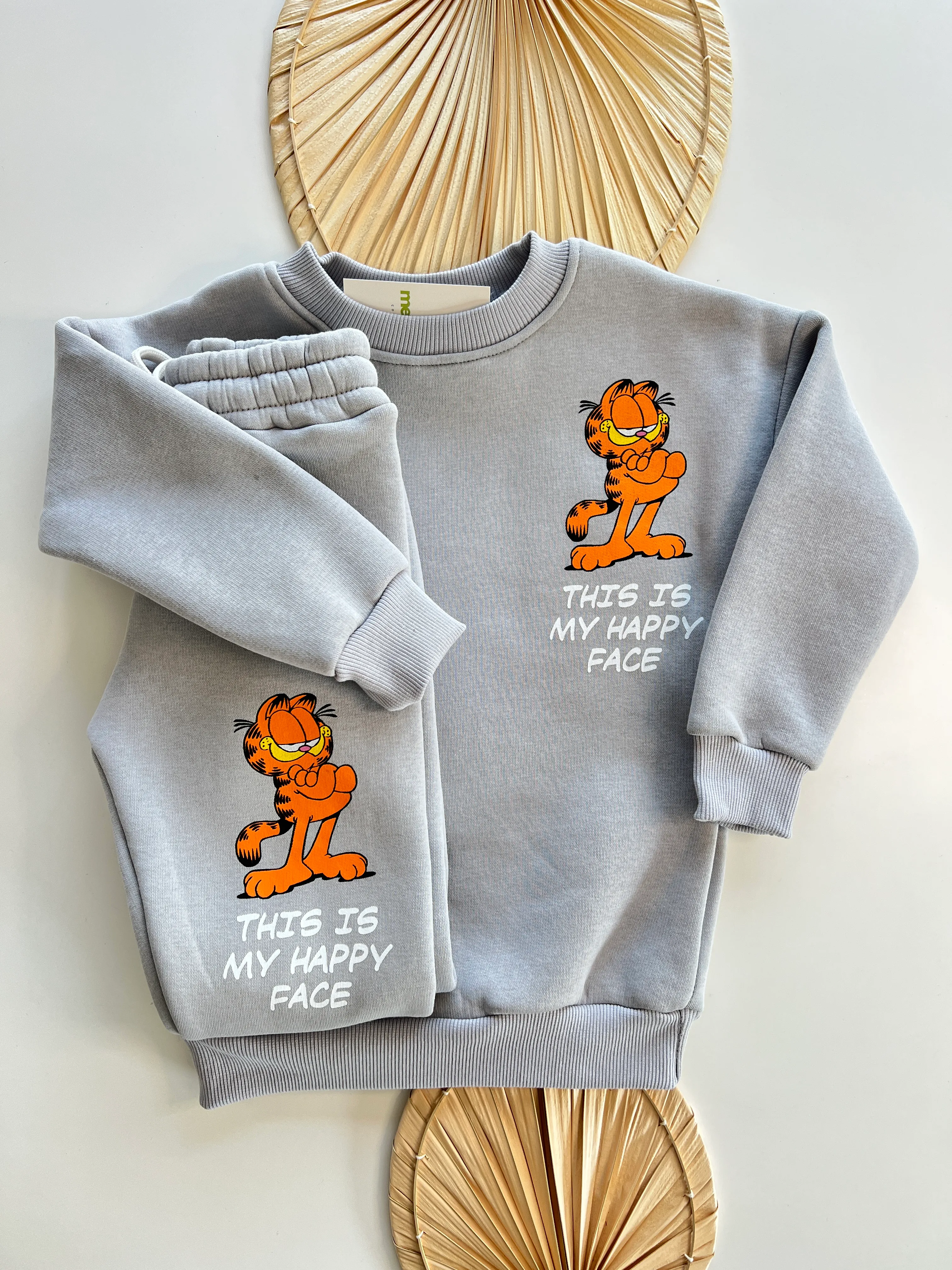 Thıs Is My Happy Face Baskılı Şardonlu Erkek Çocuk Takım 