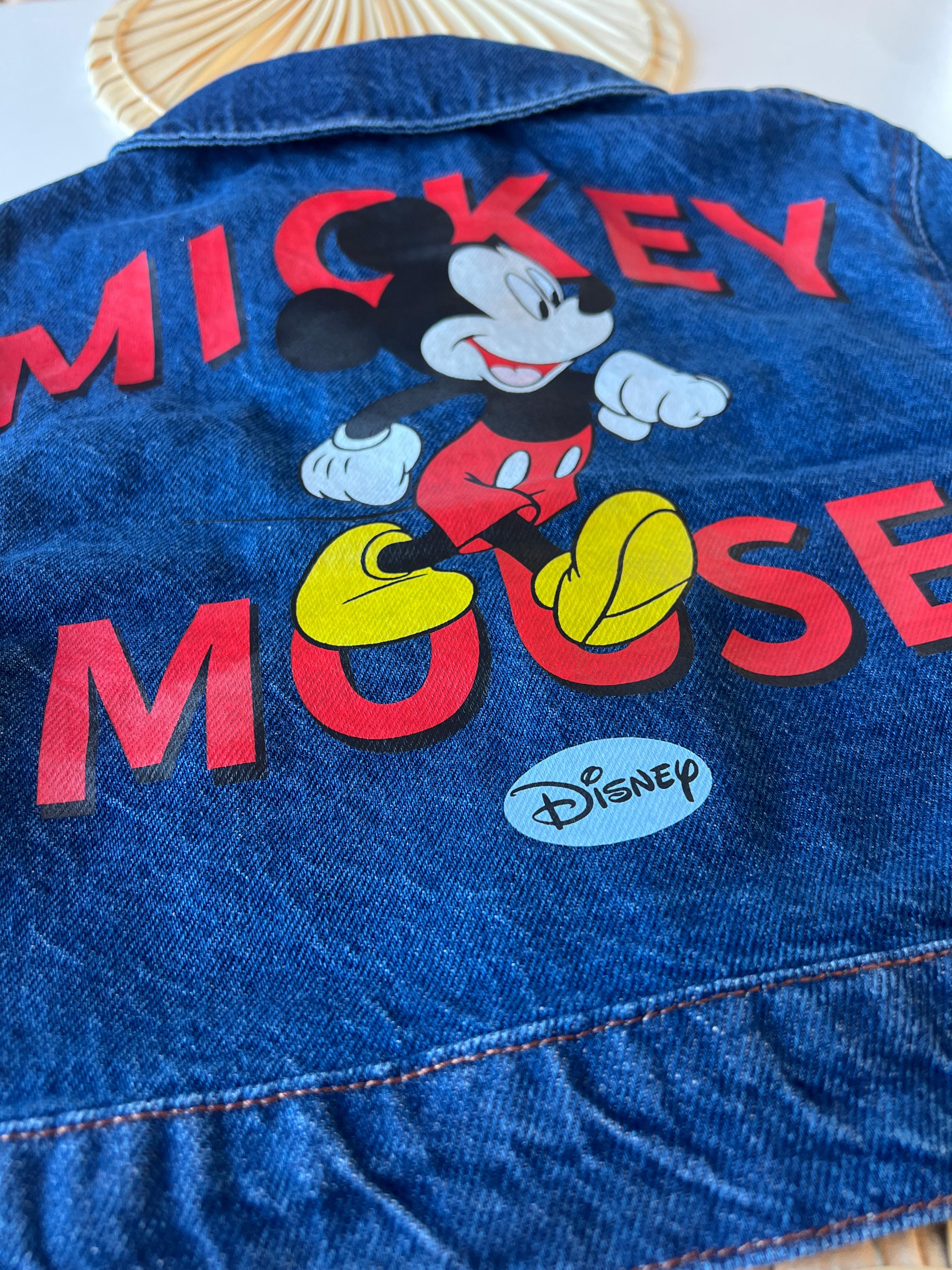 Mickey Mouse Nakışlı Kot Ceket/Pantolon Erkek Çocuk Takımı