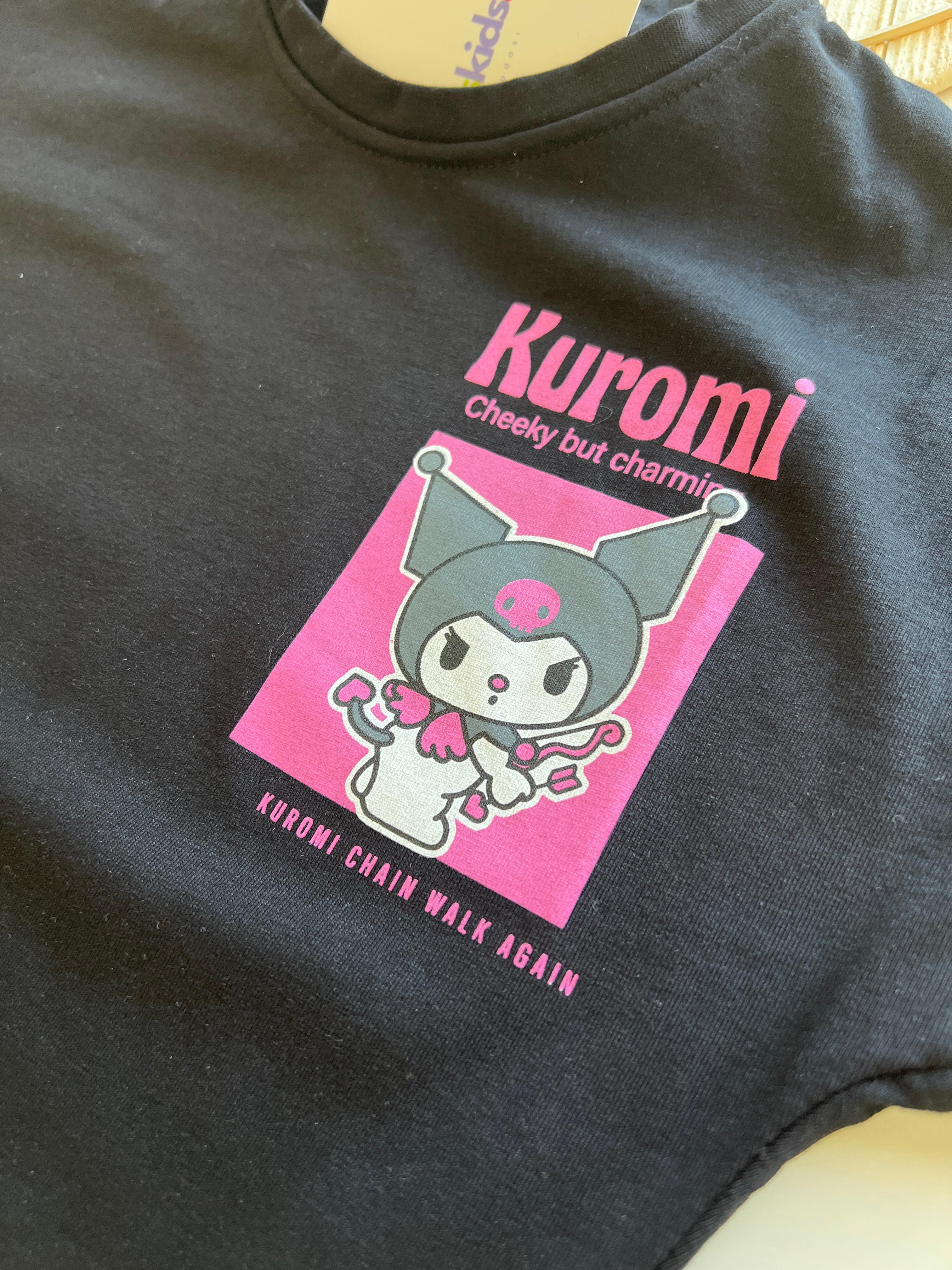 Cheeky but Charmin Kuromi Baskılı Kız Çocuk Takım 