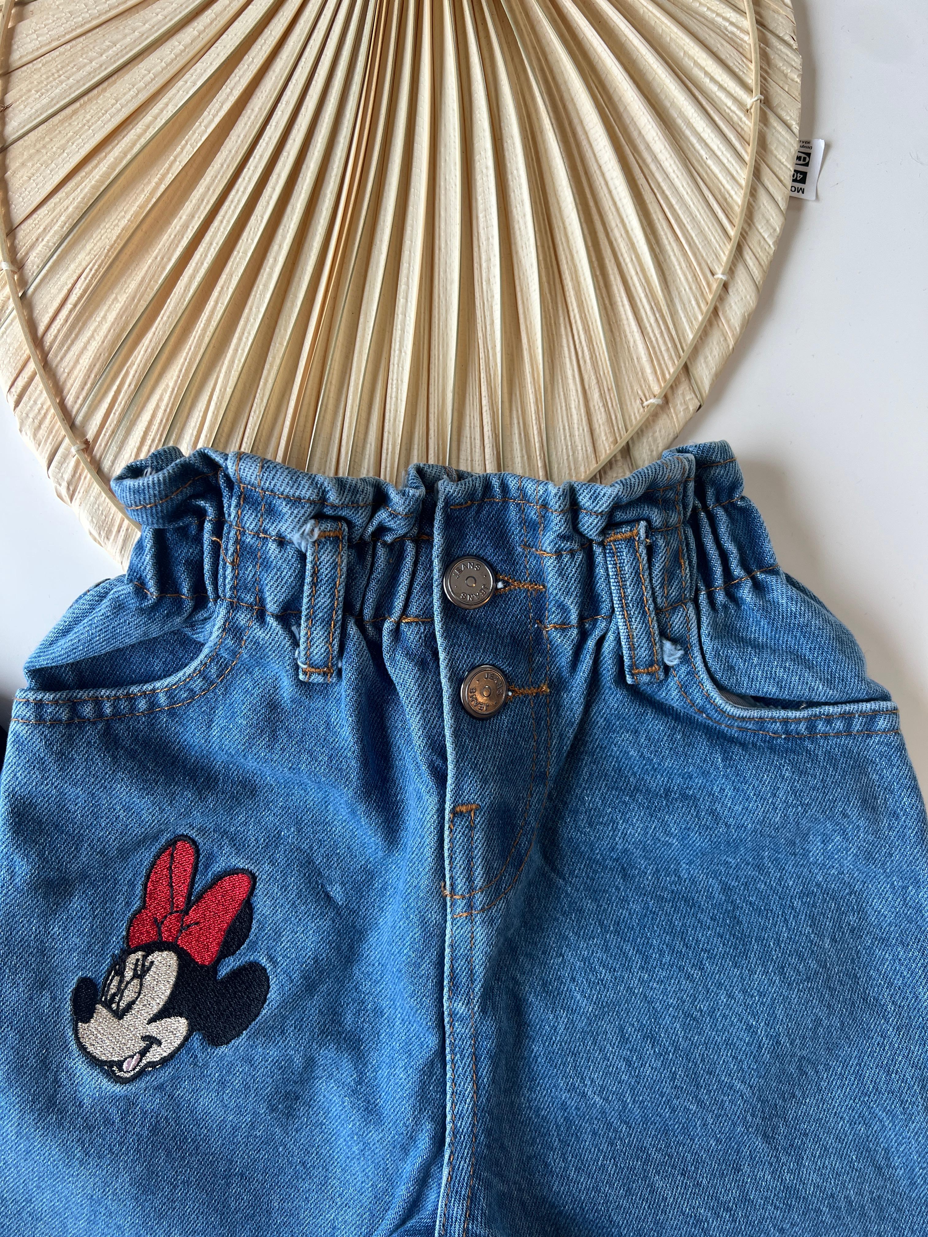 Minnie Mouse Pullu Kot Pantolonlu Kız Çocuk Takımı