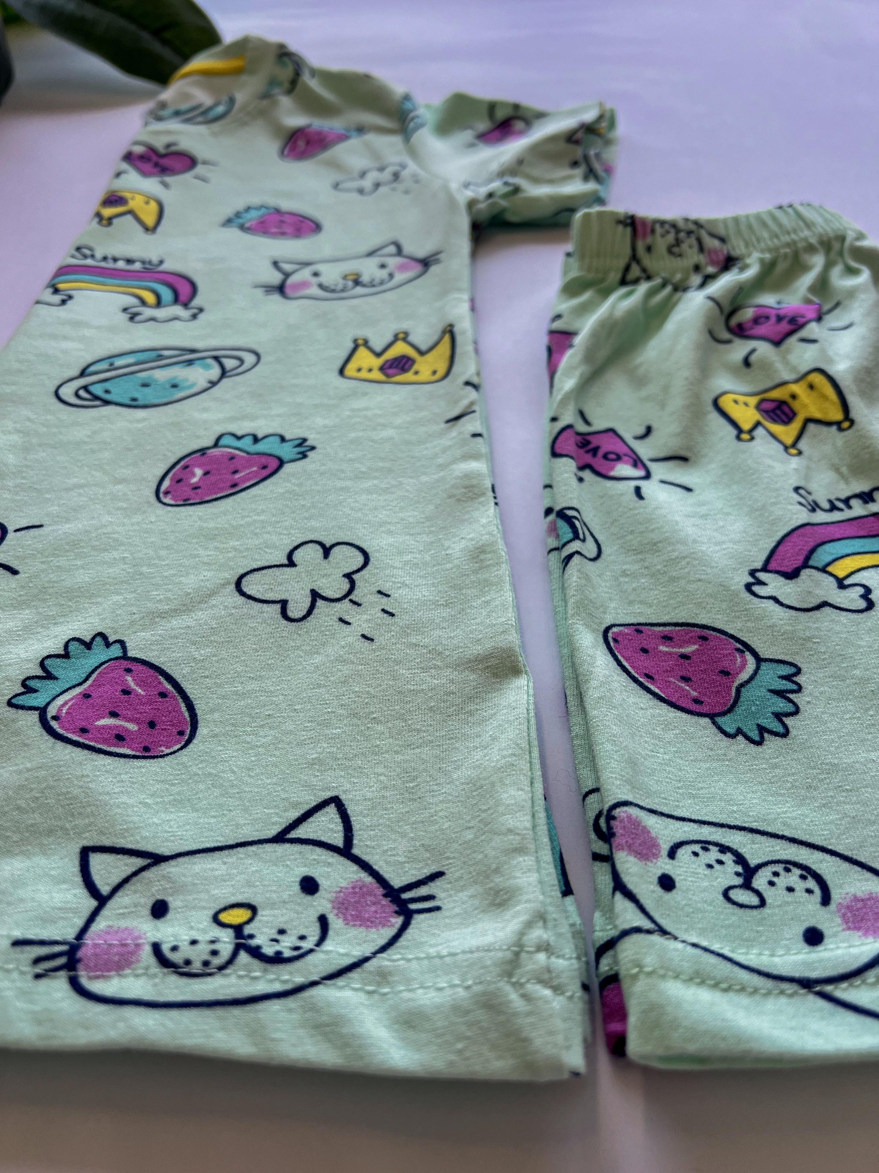 Sunny Love Şortlu Kız Çocuk Pijama Takımı