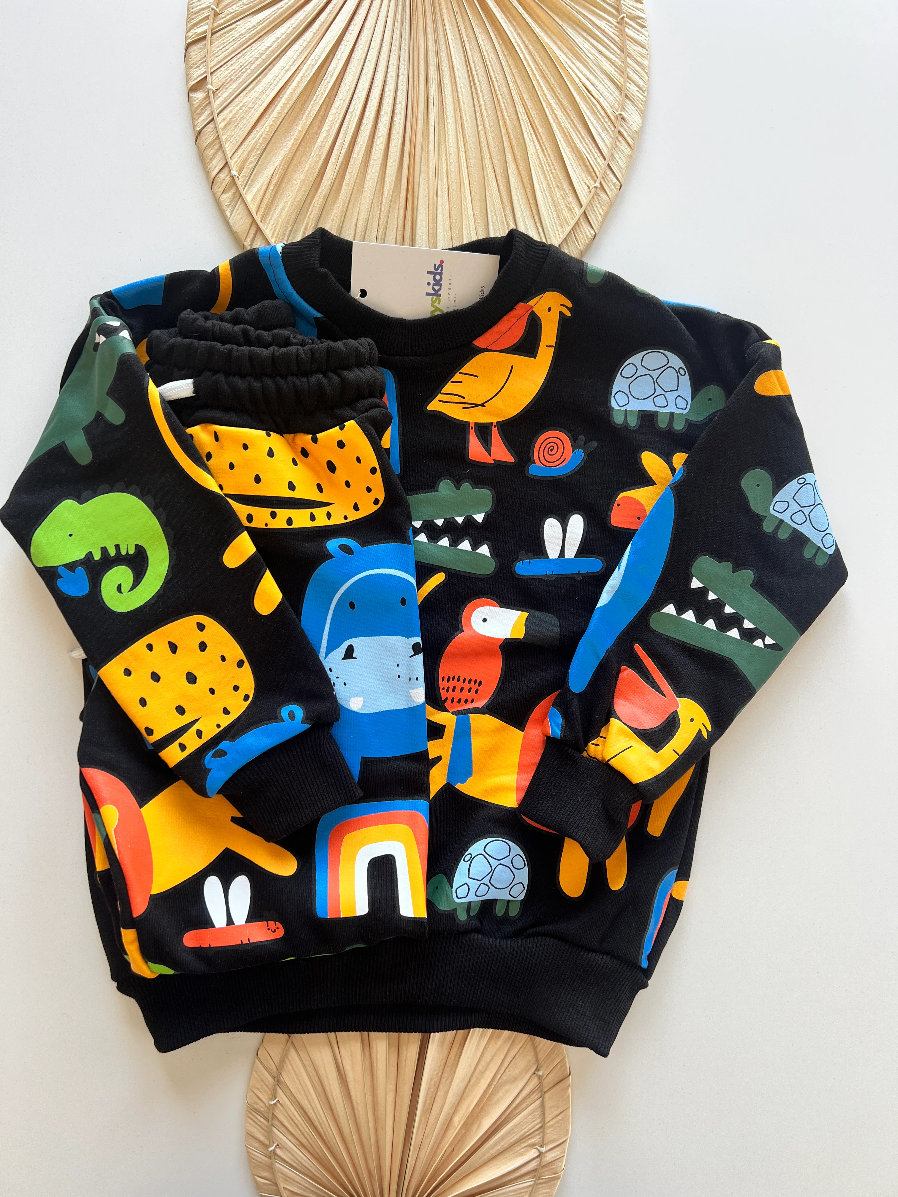 Karma Baskılı Şardonlu Erkek Çocuk Takım