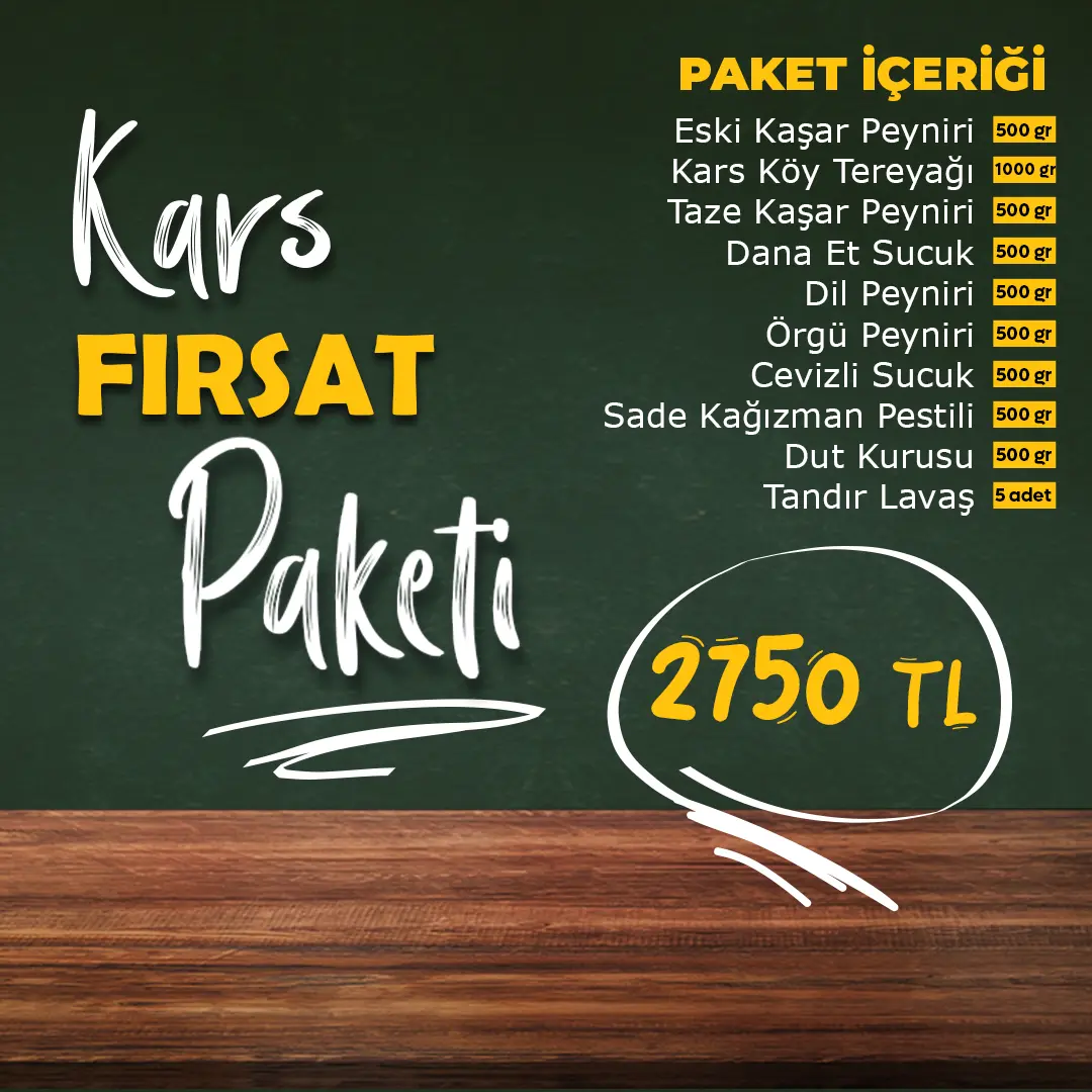 Kaşarcızade Kars Fırsat Paketi (10 Parça)