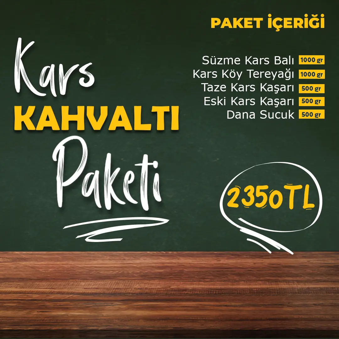 Kars Kahvaltı Paketi