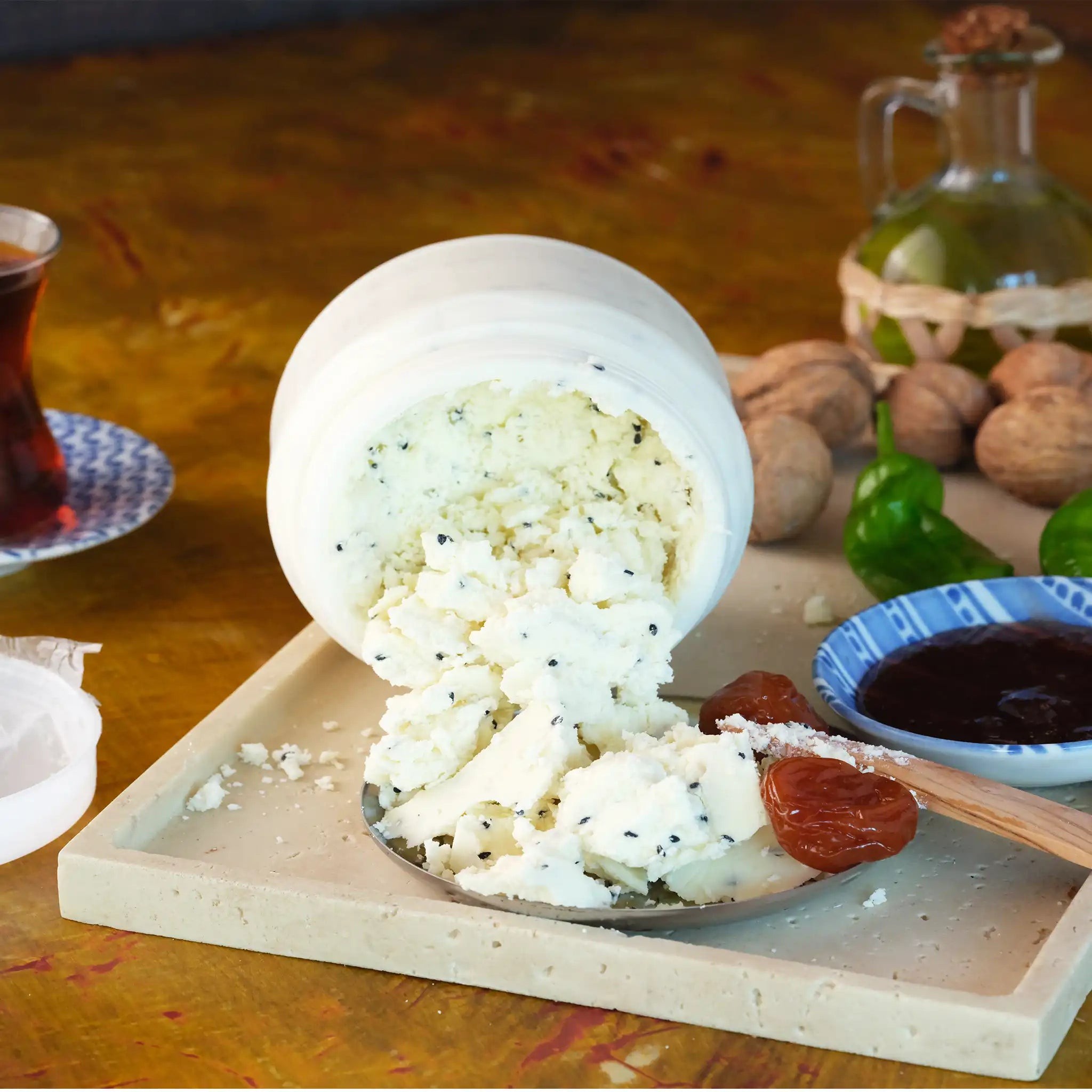 Tam Yağlı Çörek Otlu İnek Bidon Eritme Tulum Peynir